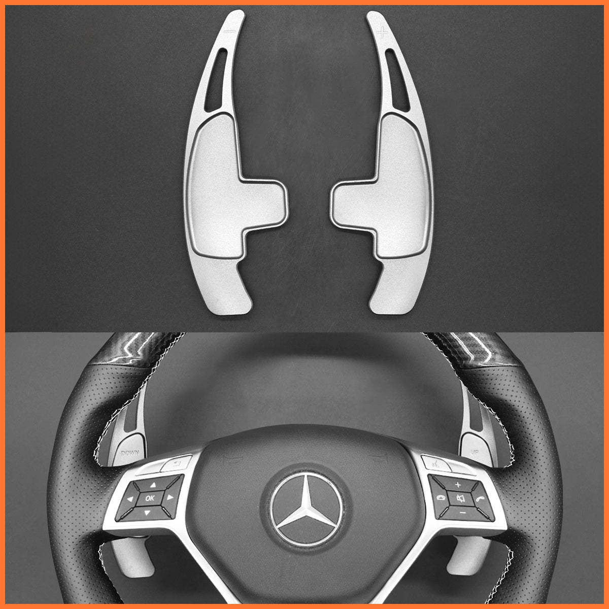 Paddle shifters for Mercedes Benz AMG C117 C218 W204 W212 R231 2012-2016