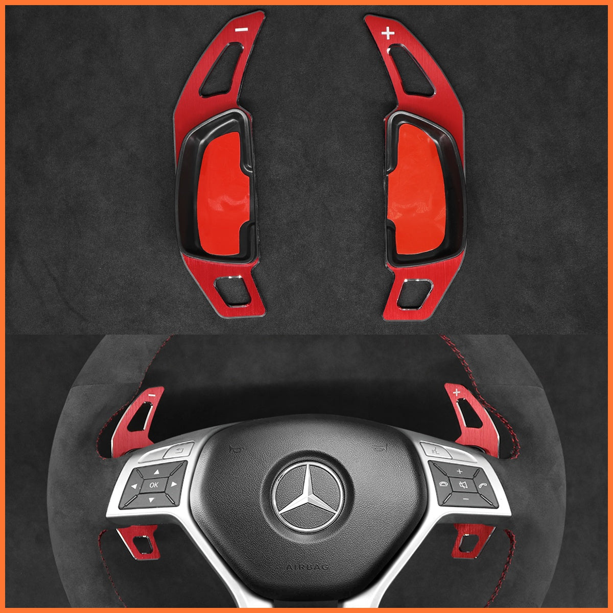 Paddle shifters for Mercedes Benz C218 W204 W212 AMG X156 R231 2012-2016