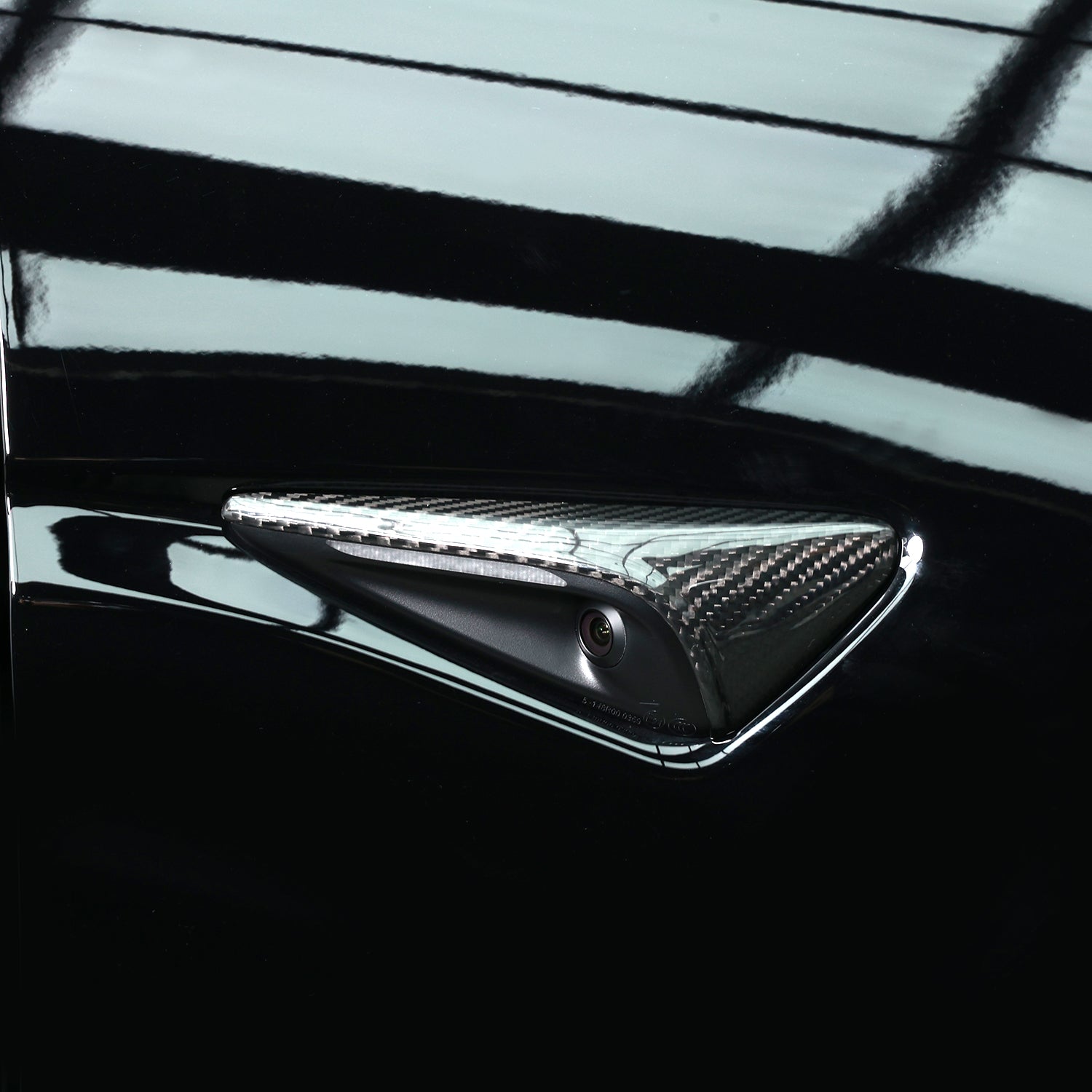 MEWANT Abdeckungen Seitenkameras Echtkohlefaser Tesla Model 3 und Model Y Tesla Model 3 Highland HW 4.0 2024