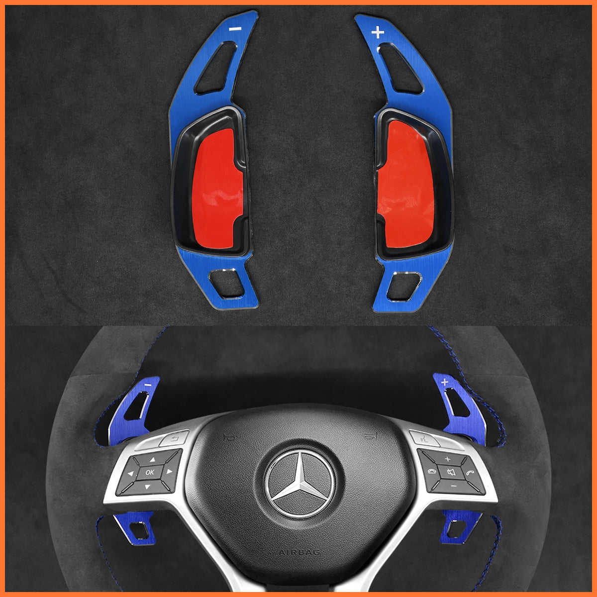 Paddle shifters for Mercedes Benz C218 W204 W212 AMG X156 R231 2012-2016
