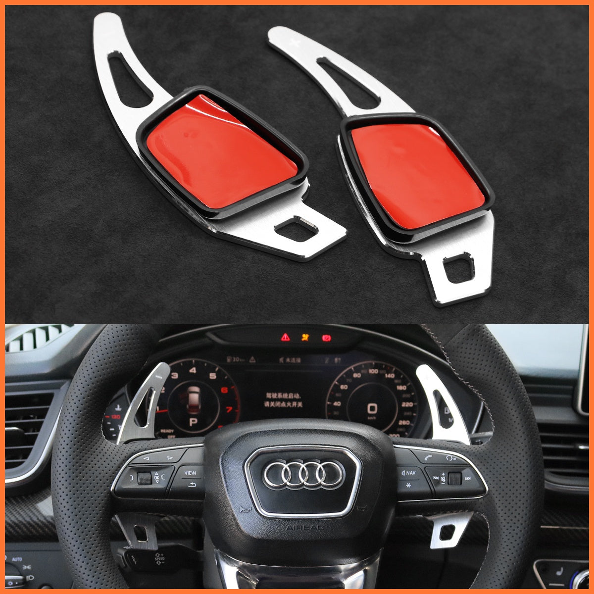 Schaltwippen für Audi A3 A4 A5 RS S3 S4 S5 Q2 Q3 Q5 Q7 Q8 SQ2 SQ5 SQ7 SQ8 2015-2022
