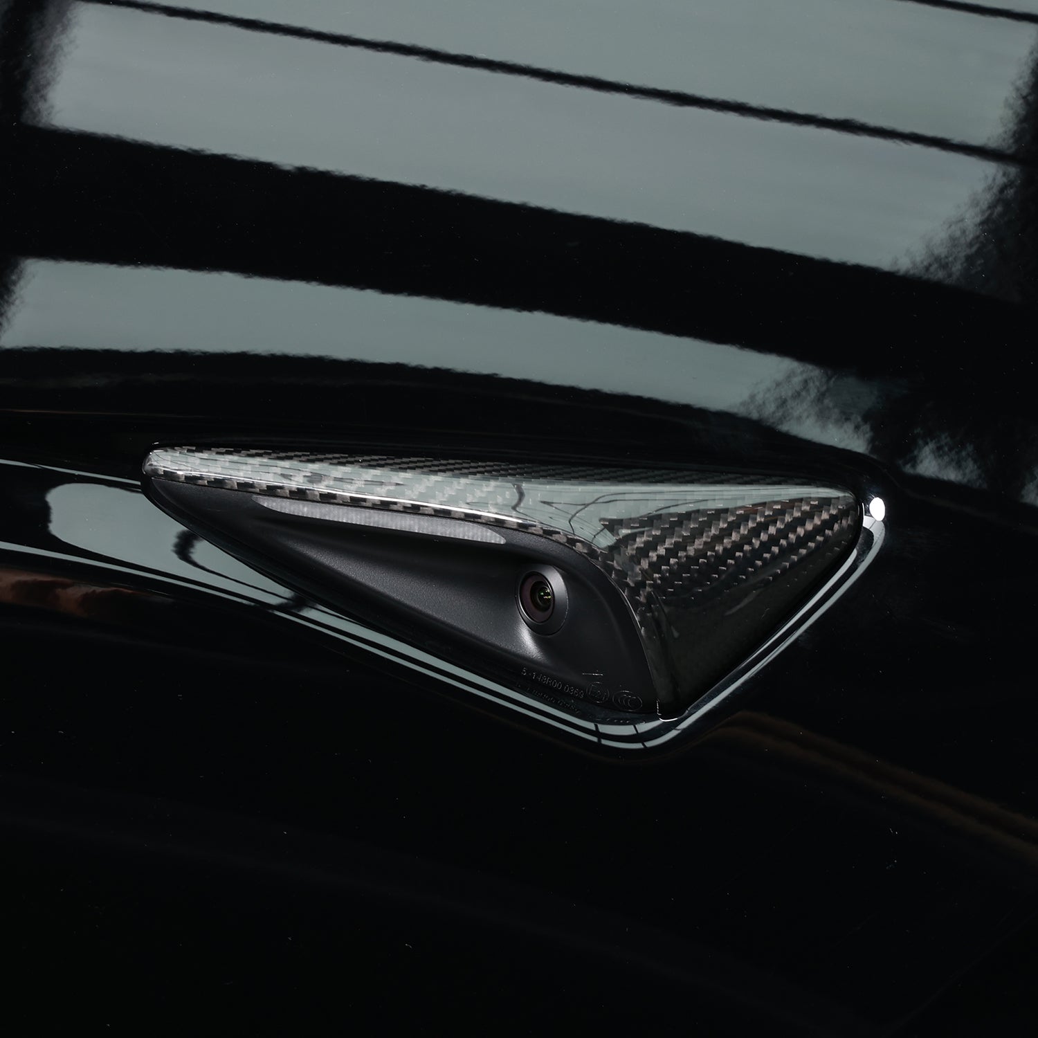 MEWANT Abdeckungen Seitenkameras Echtkohlefaser Tesla Model 3 und Model Y Tesla Model 3 Highland HW 4.0 2024