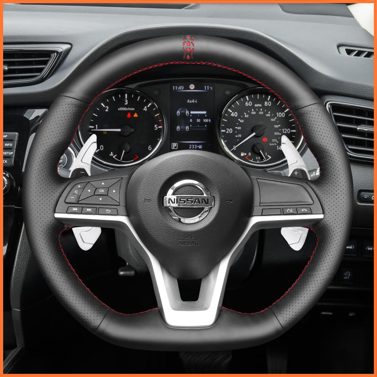 Shift paddles for Nissan Qashqai II(J11) 2017-2021 /