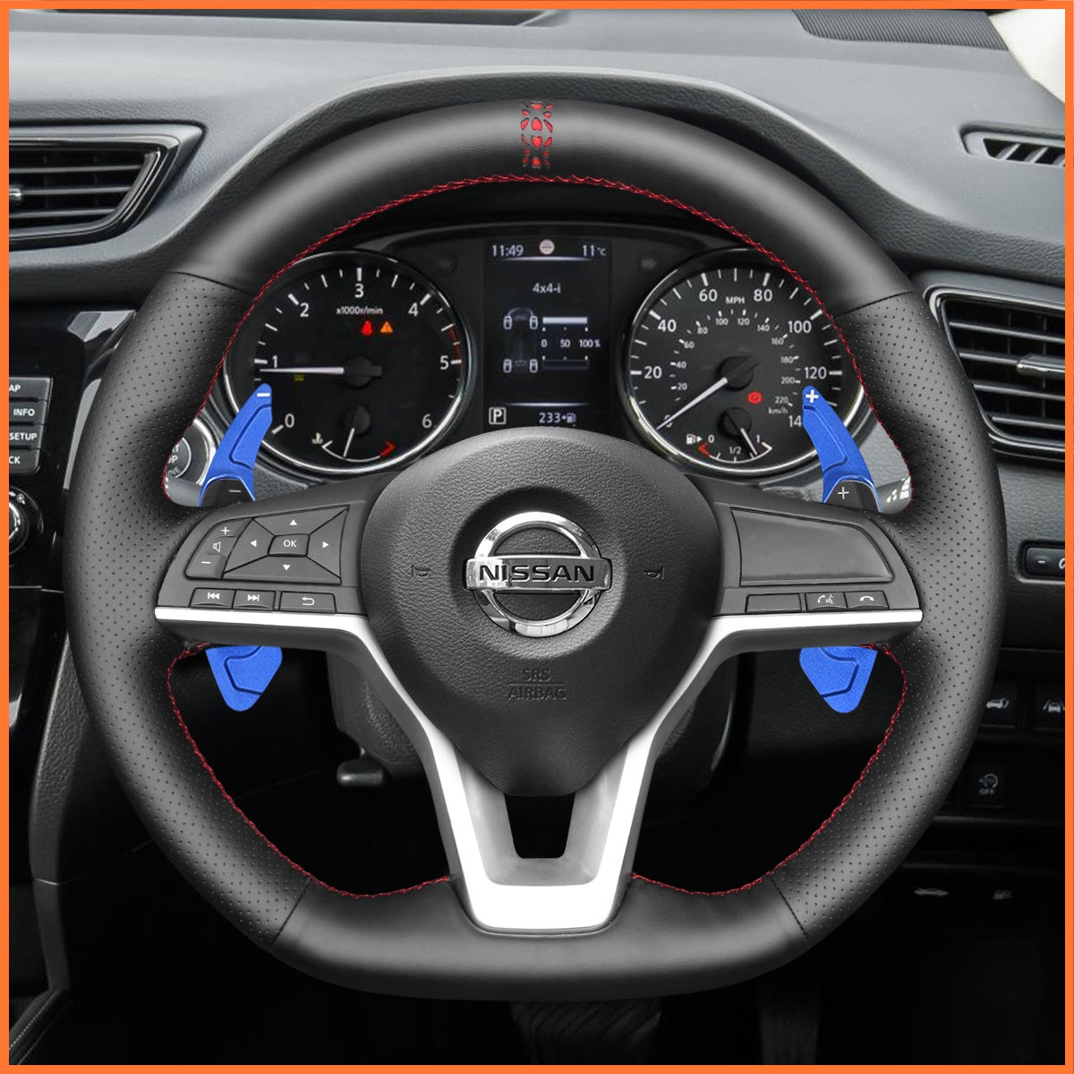 Shift paddles for Nissan Qashqai II(J11) 2017-2021 /