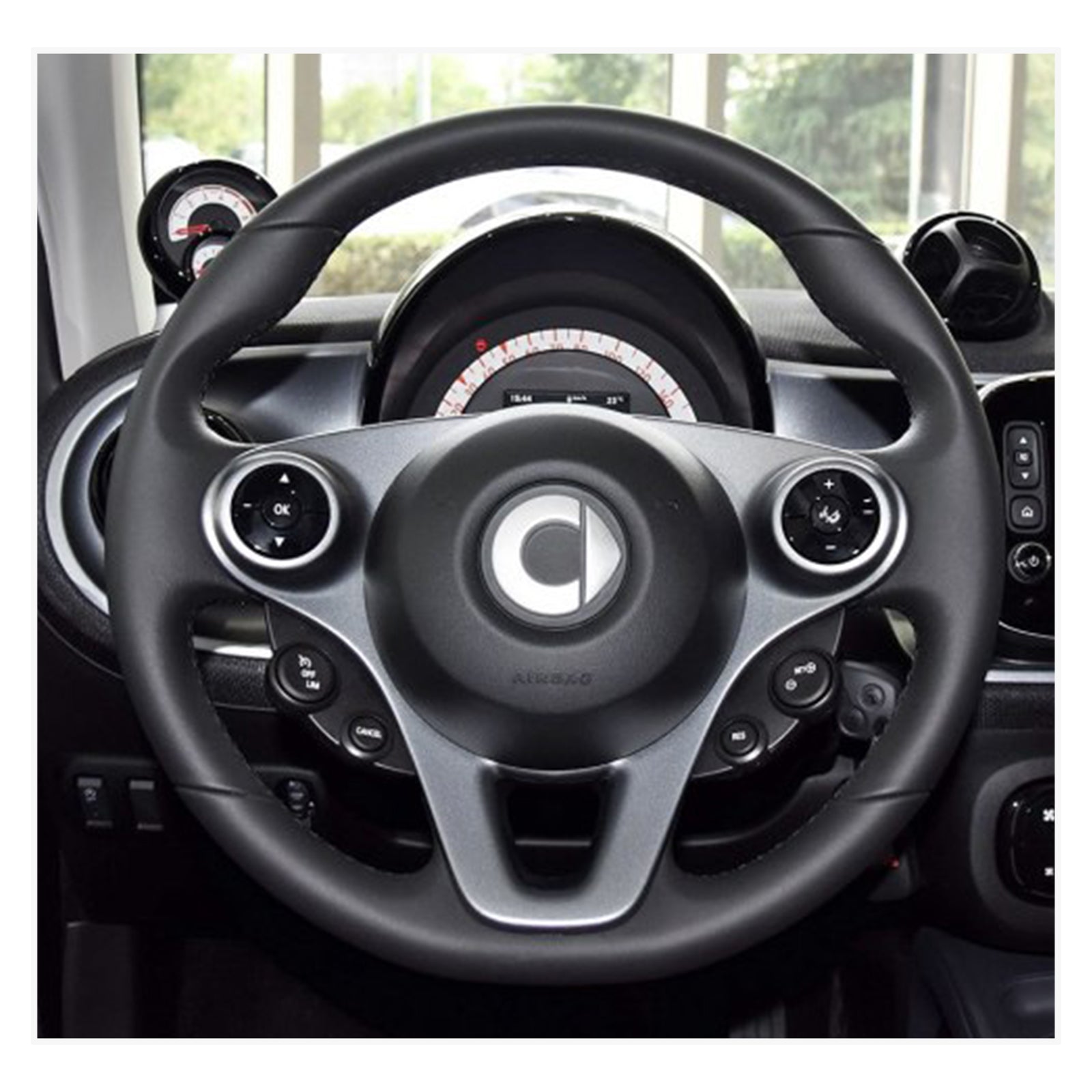 MEWANT Lenkradbezug für Smart New Fortwo Forfour 2015-2017