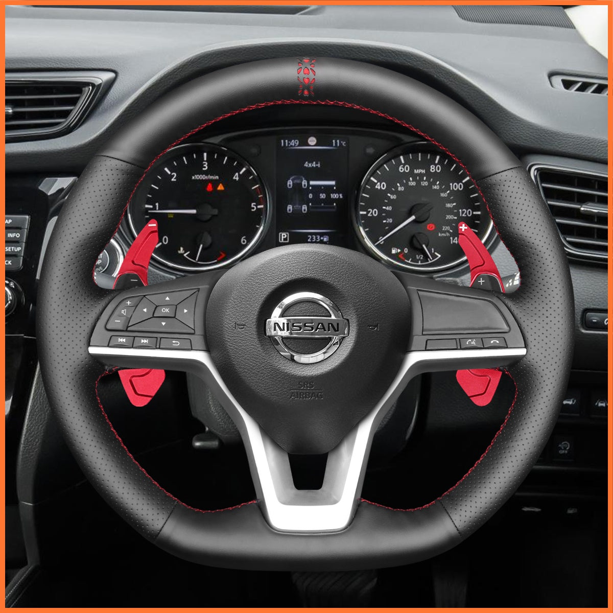 Shift paddles for Nissan Qashqai II(J11) 2017-2021 /
