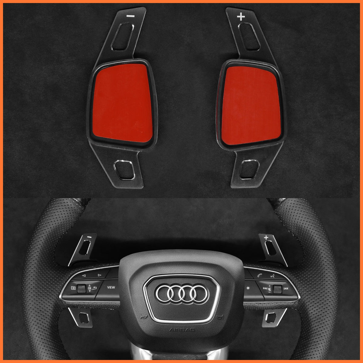 Schaltwippen für Audi A3 A4 A5 RS S3 S4 S5 Q2 Q3 Q5 Q7 Q8 SQ2 SQ5 SQ7 SQ8 2015-2022