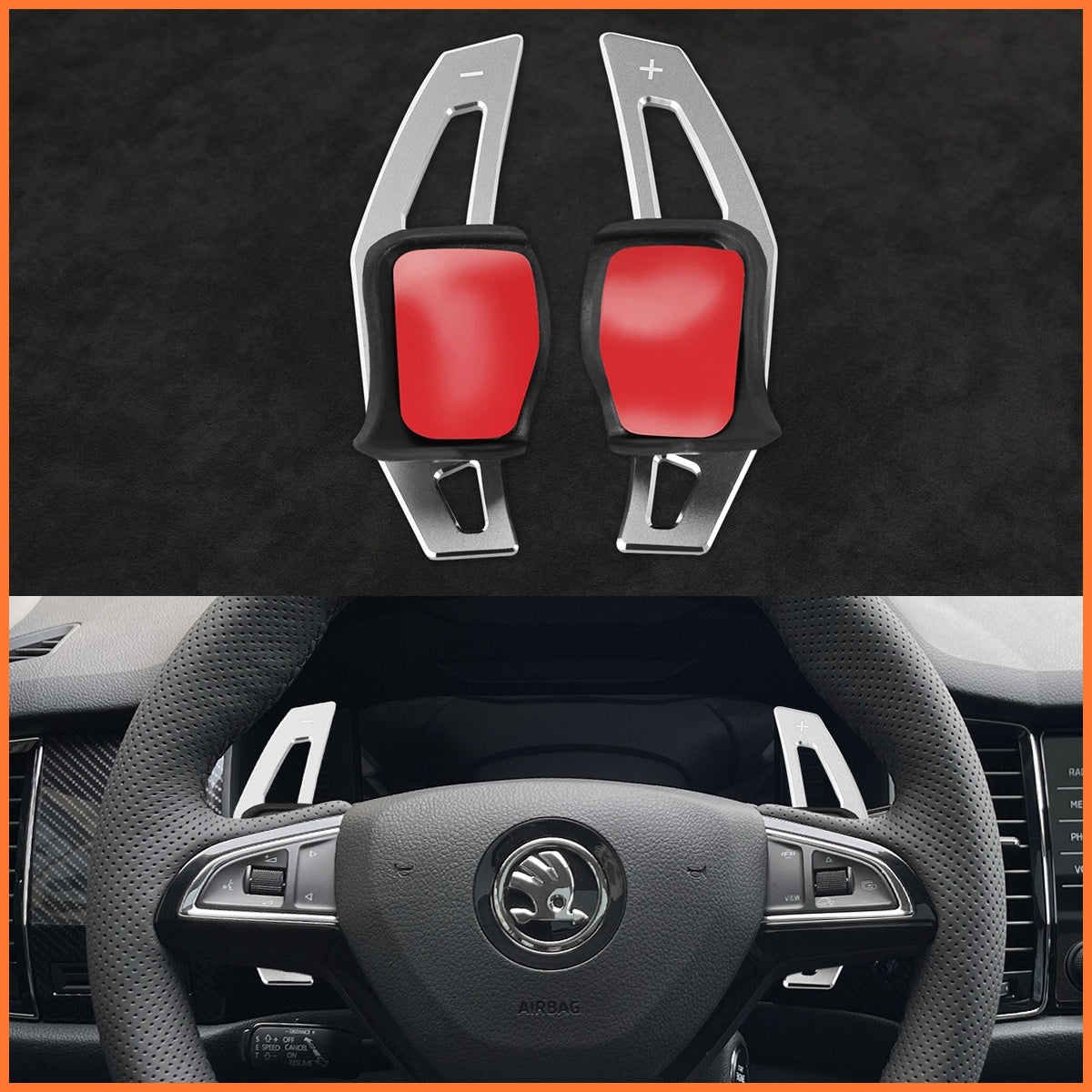 Schaltwippen für Skoda Citigo Fabia Karoq Octavia Scala Superb 2015-2019