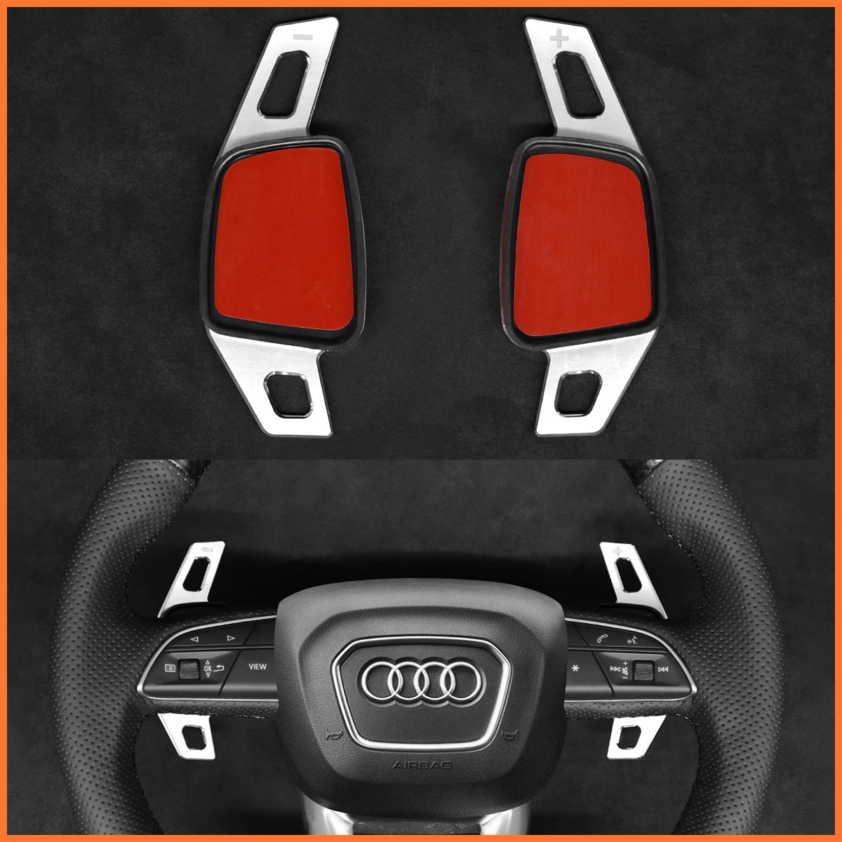 Schaltwippen für Audi A3 A4 A5 RS S3 S4 S5 Q2 Q3 Q5 Q7 Q8 SQ2 SQ5 SQ7 SQ8 2015-2022