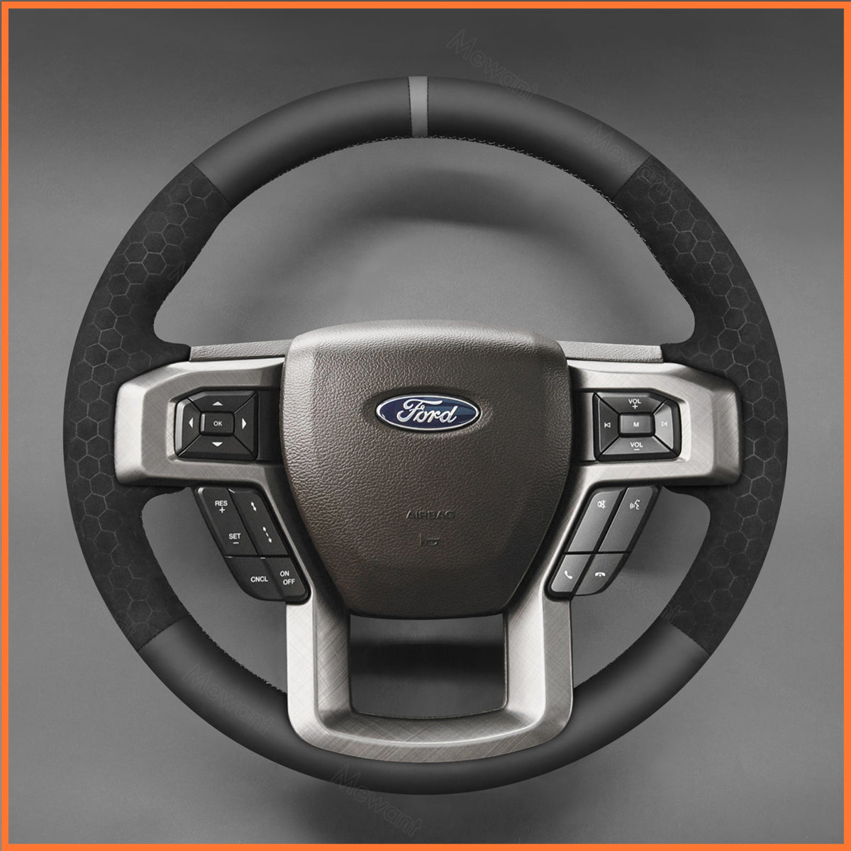 MEWANT Lenkradbezug für Ford F-150 F150 2015-2021 / F-250 F250 2017-2023