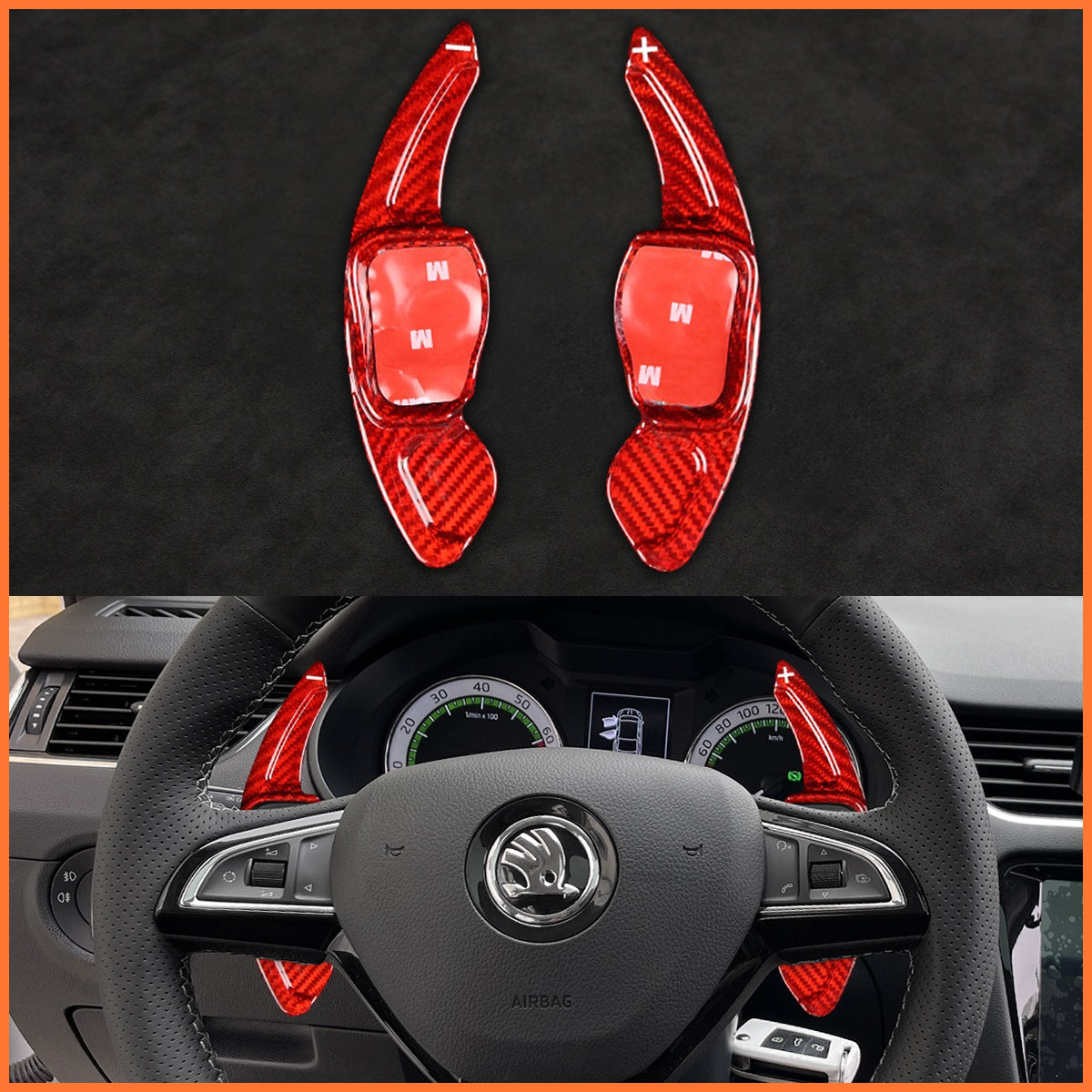 Schaltwippen für Skoda Citigo Fabia Karoq Rapid Roomster Octavia Superb Yeti Kodiaq Scala 2013-2019