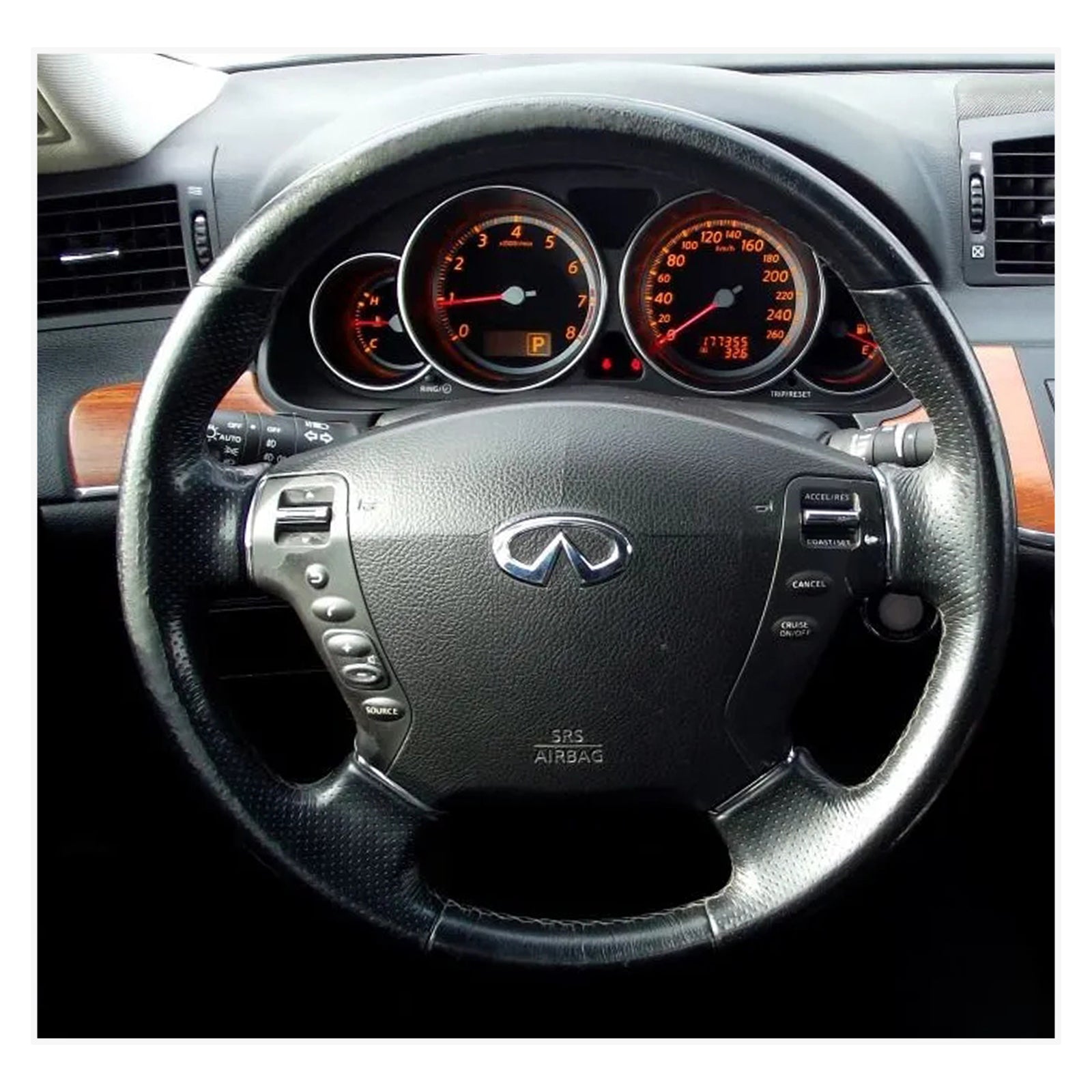 MEWANT Steering Wheel Cover for Nissan Fuga Cima 2002-2008