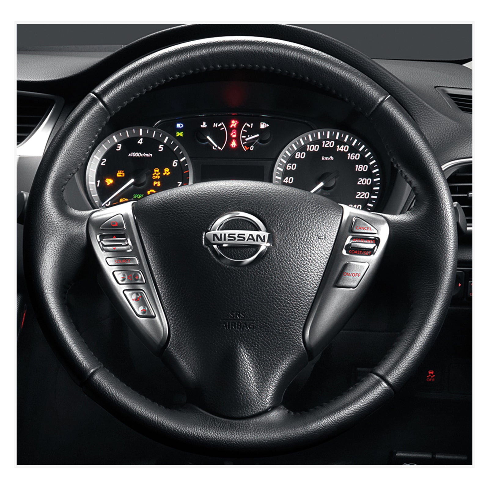 MEWANT Steering Wheel Cover for Nissan Note 2013-2017 / Serena 2012-2016 / Bluebird Sylphy (RU) 2012-2020