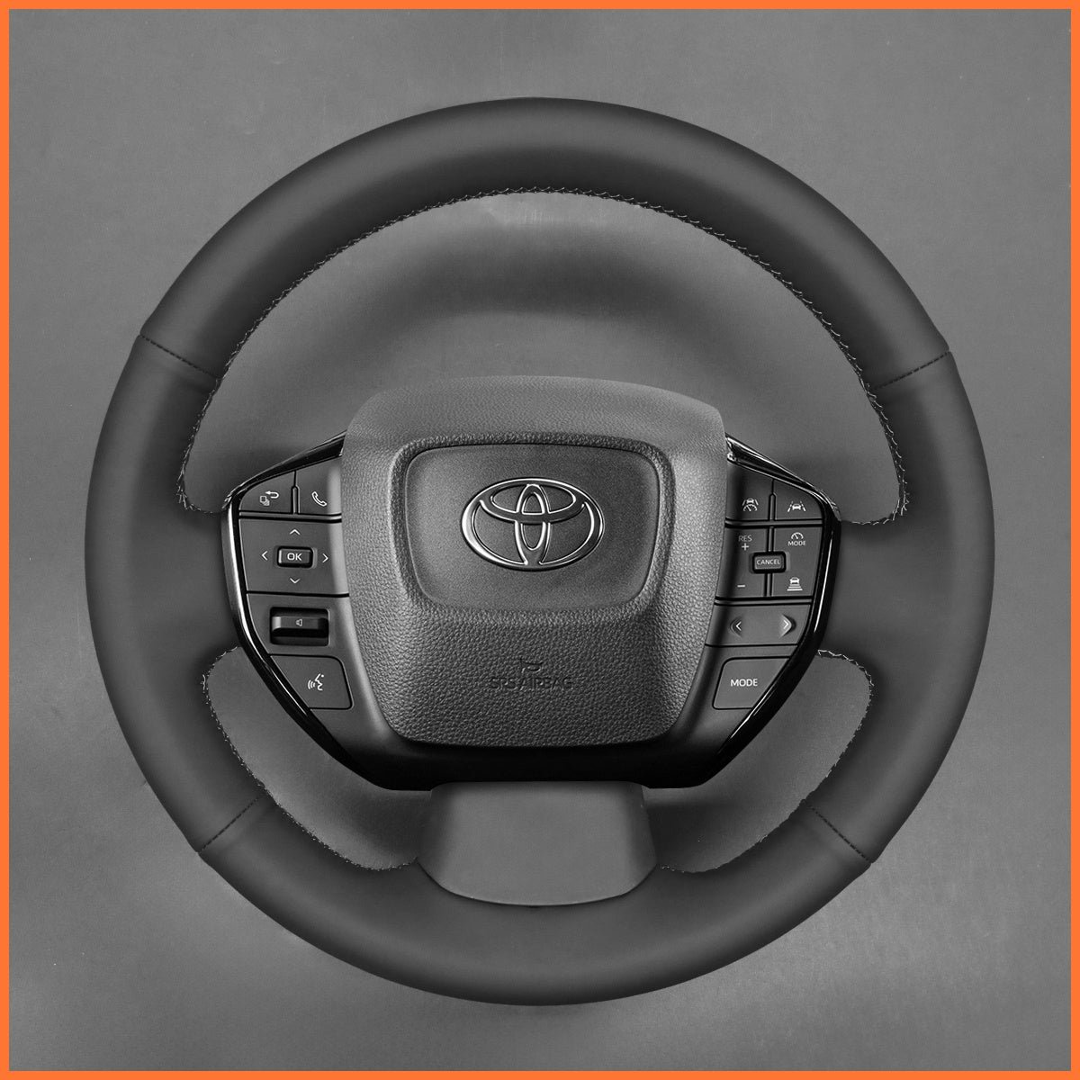 MEWANT Steering Wheel Cover for Toyota Prius VI (XW60) 2023-2024 / bZ4X 2022-2024