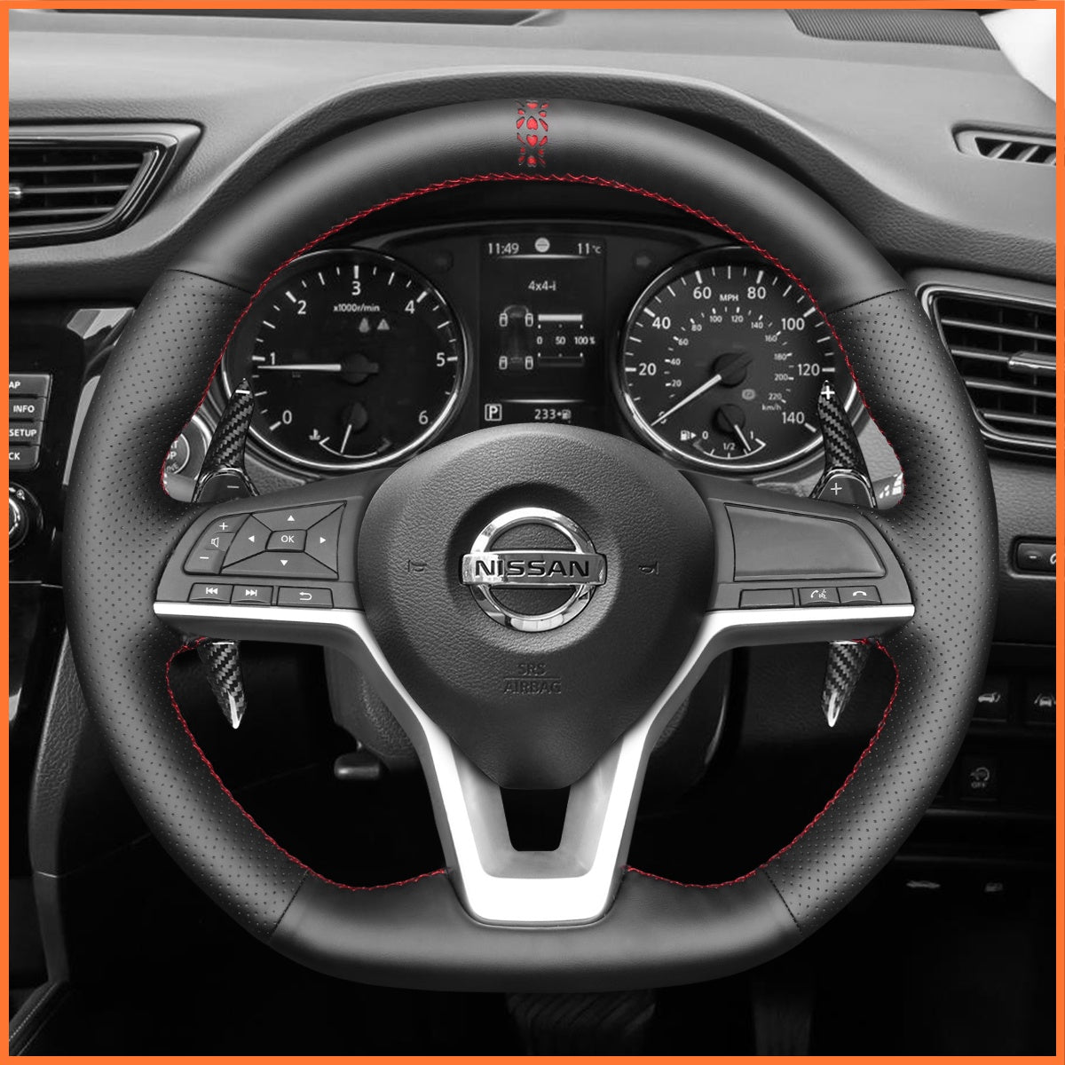 Shift paddles for Nissan Qashqai II(J11) 2017-2021 /