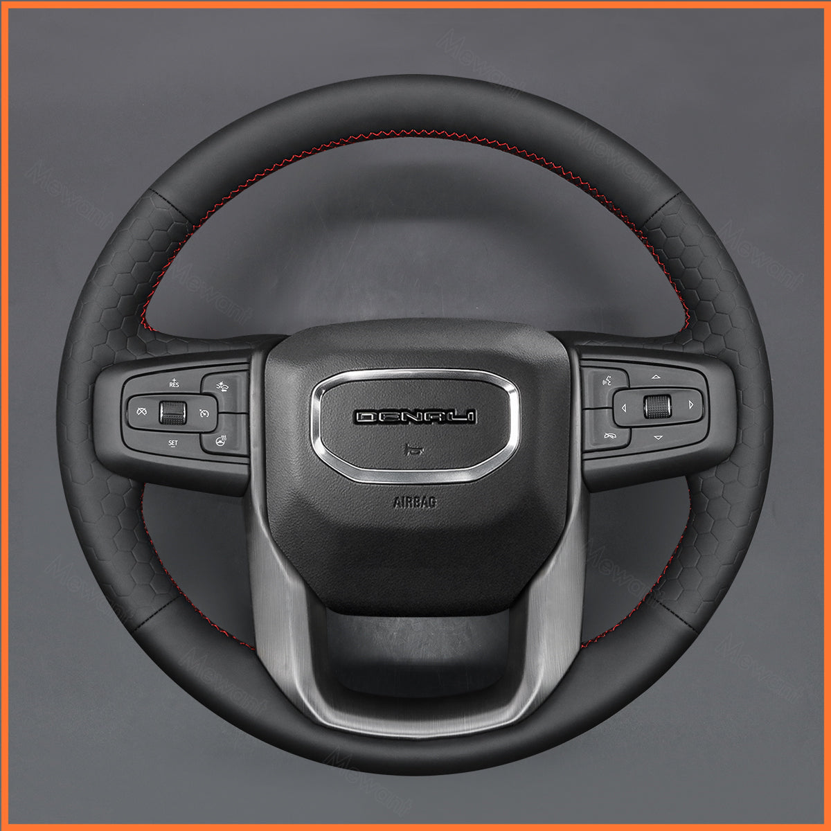 MEWANT Lenkradbezug für GMC Sierra 2019-2024 / Yukon (Yukon XL) 2021-2024