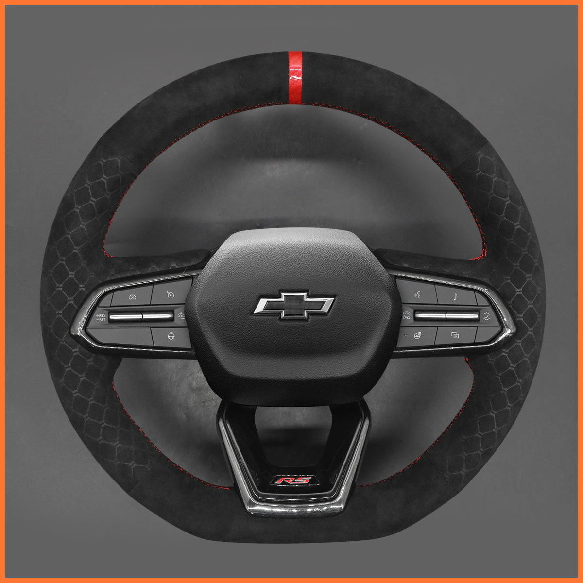 MEWANT Steering Wheel Cover for Chevrolet Equinox RS 2025 Chevrolet Silverado EV RST 2024-2025
