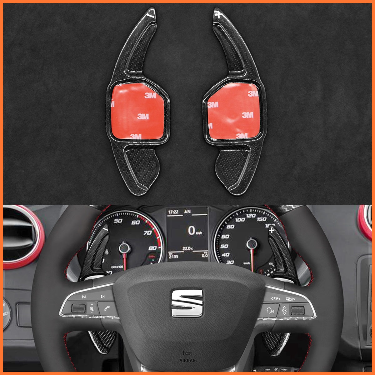 Paddle shifters for SEAT Leon Ibiza Alhambra Toledo FR Arona Ateca FR-Line 2014-2022