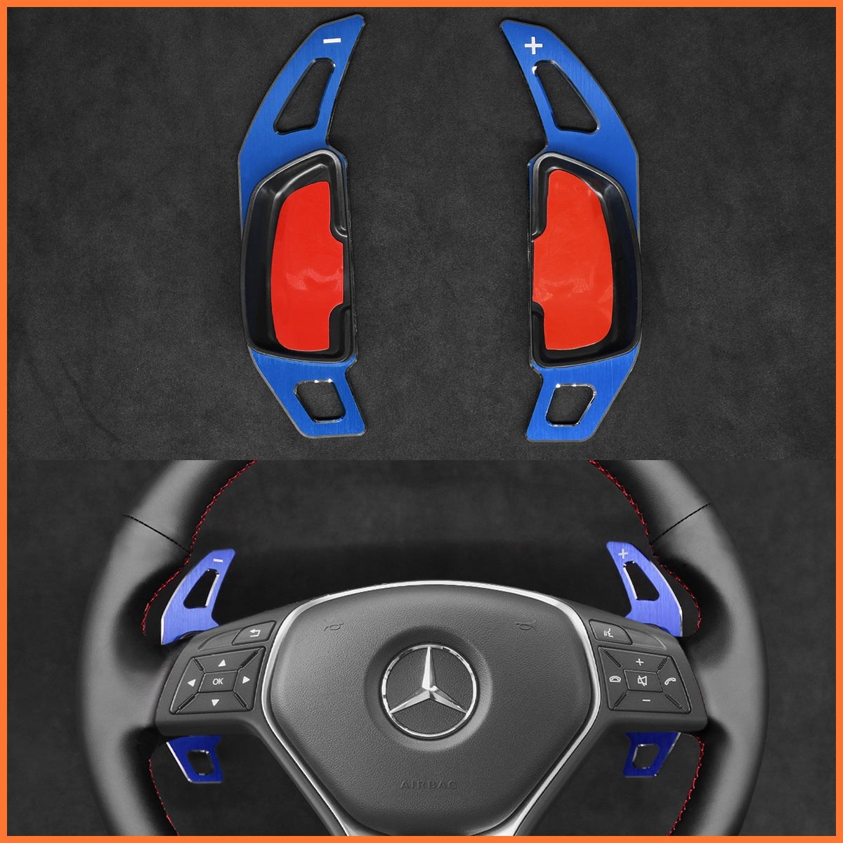 Paddle shifters for Mercedes Benz C117 C218 W204 W212 W246 X156 X204 2012-2017