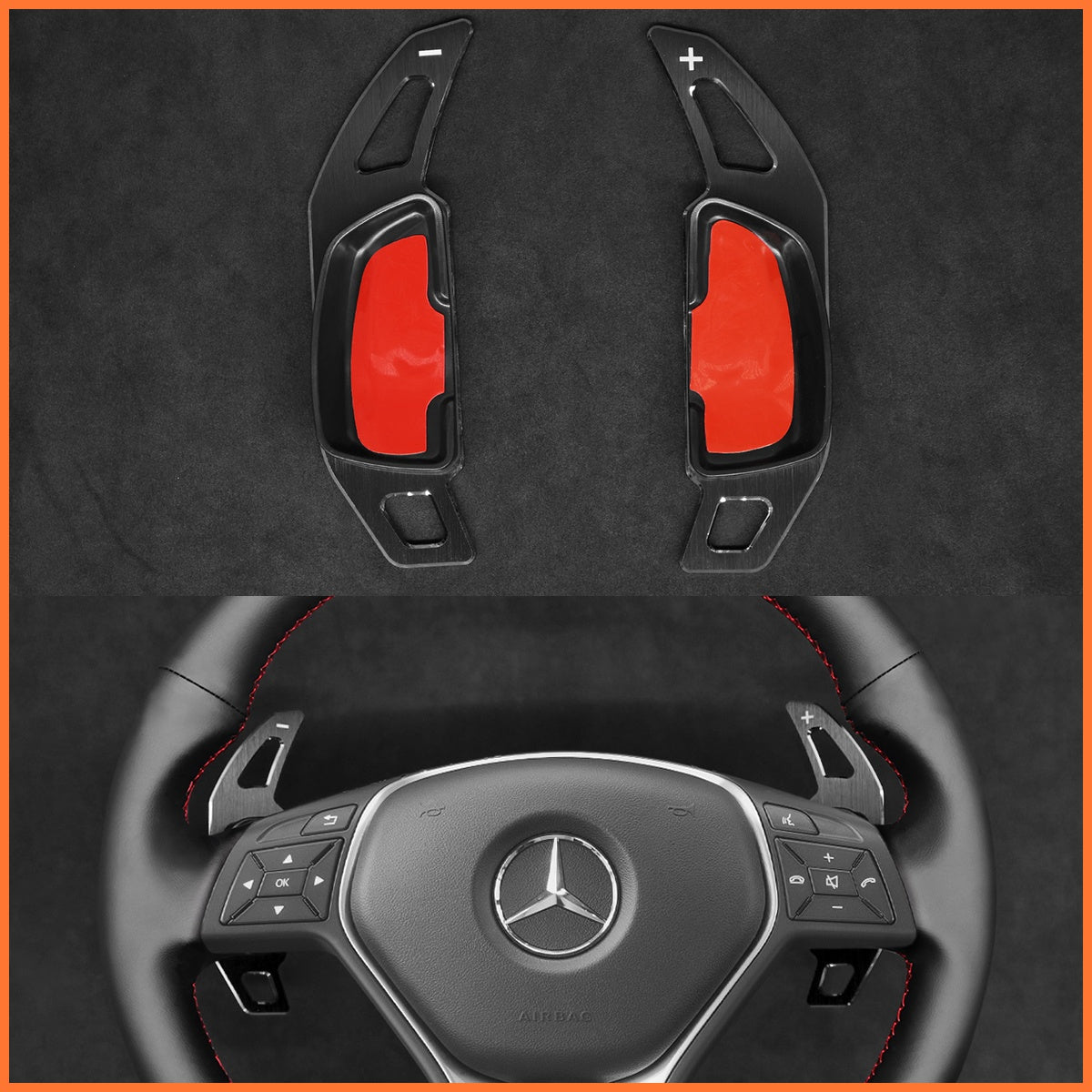 Paddle shifters for Mercedes Benz C117 C218 W204 W212 W246 X156 X204 2012-2017