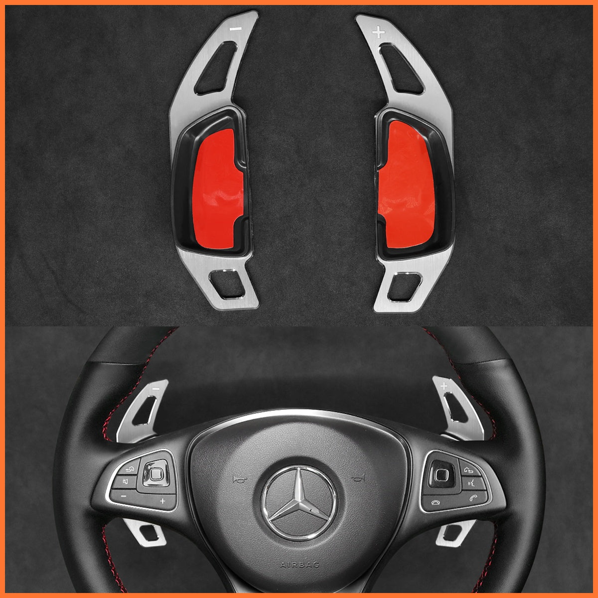 Paddle shifters for Mercedes Benz C117 C218 W176 W205 W213 W218 W246 W253 W447 X166 X253 2014-2023