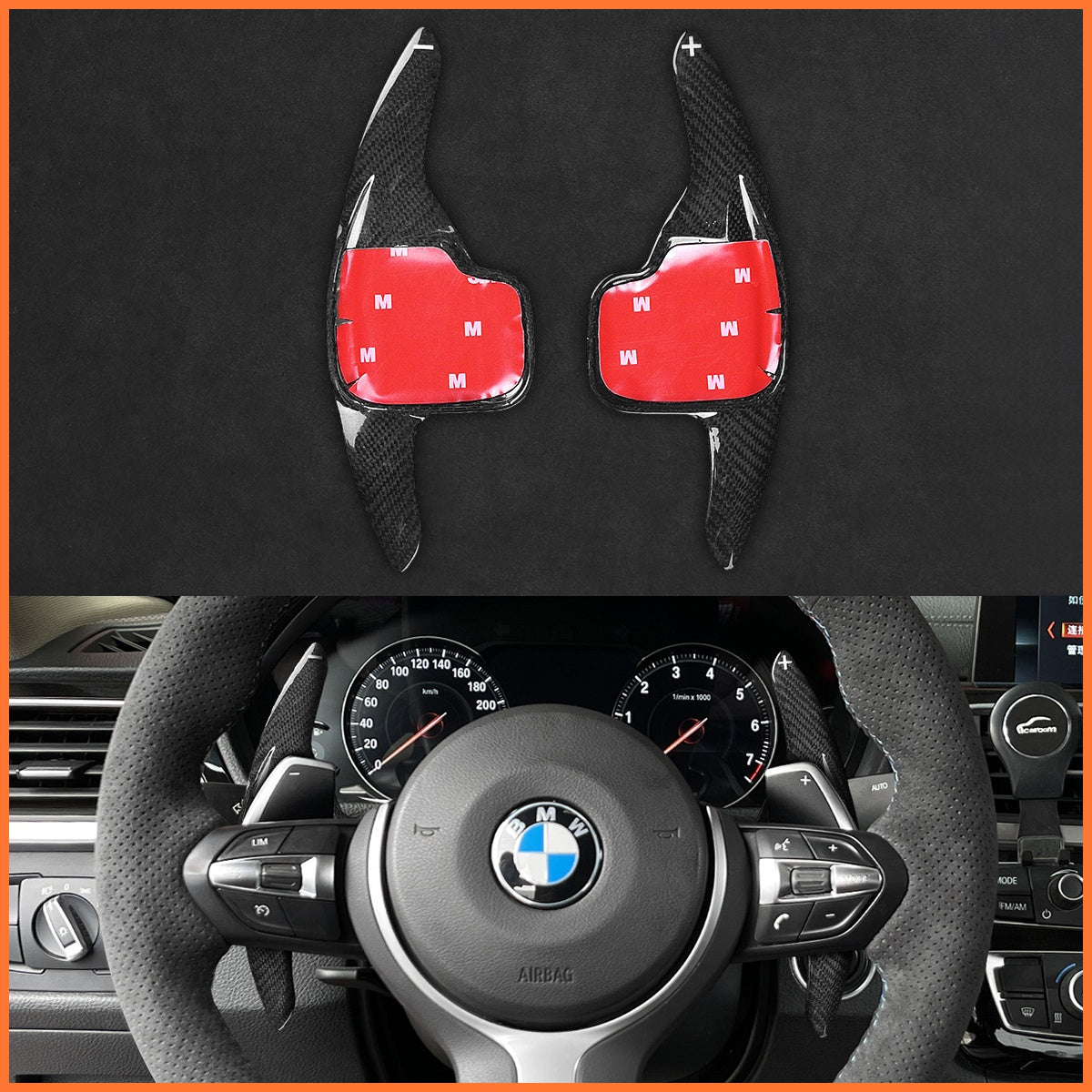 Paddle shifters for BMW M Sport F07 F10 F12 F20 F21 F30 F33 X3 X4 X5 M140i M50d 2012-2020