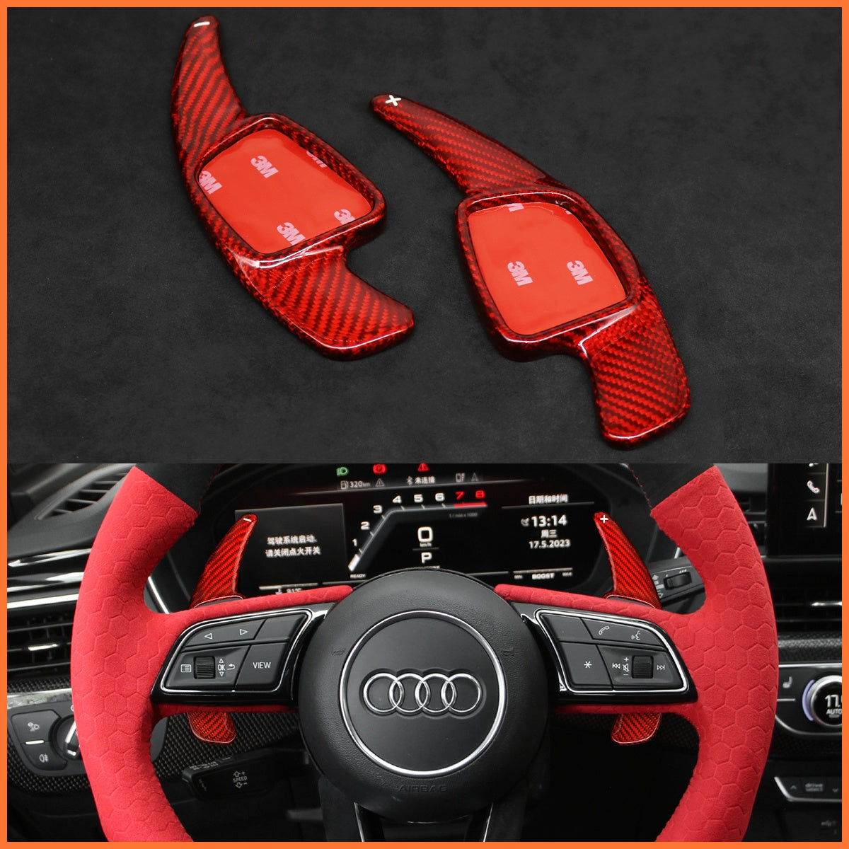 Schaltwippen für Audi A1 A3 A4 A5 S3 S4 S5 RS4 2015-2022