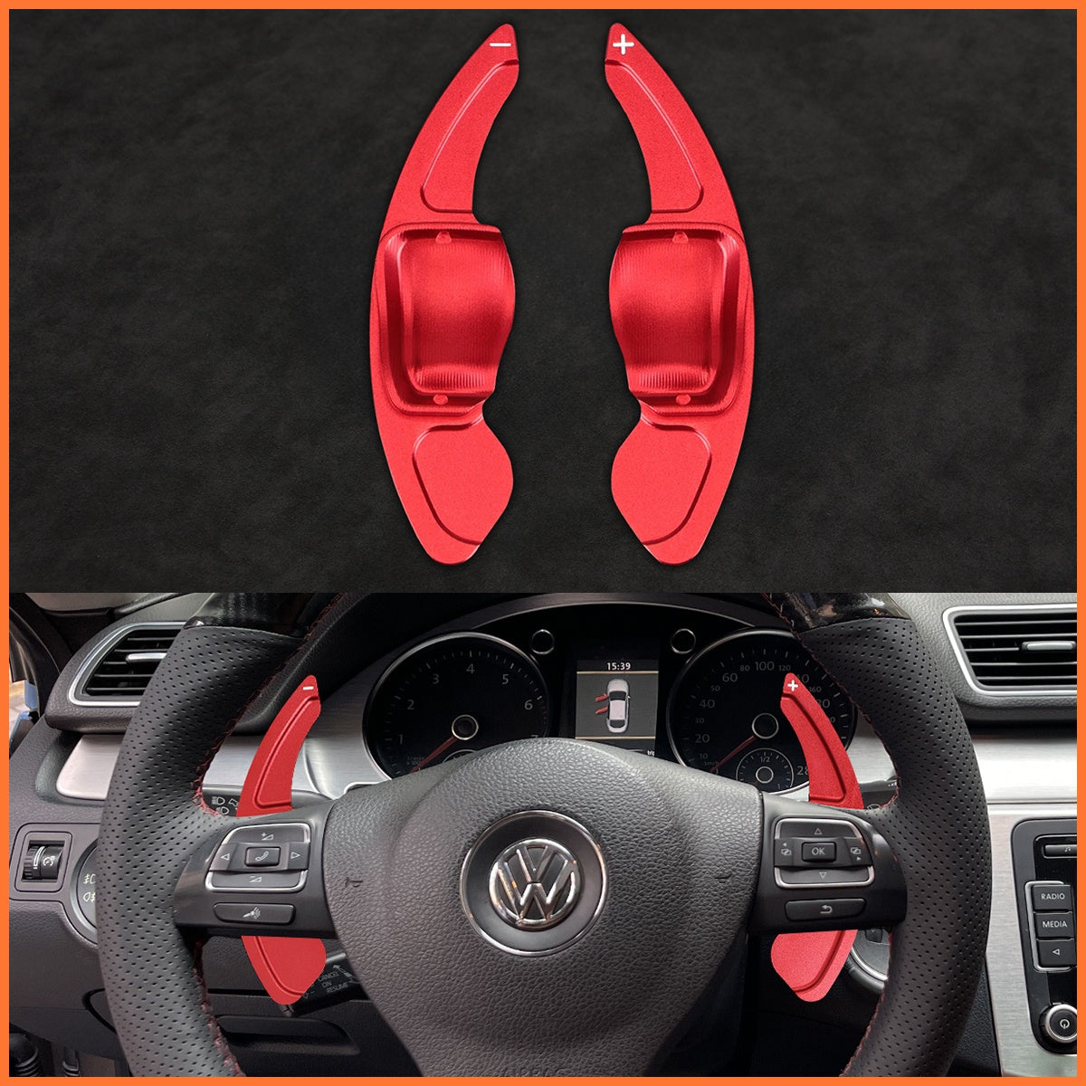 Paddle shifters for Skoda Citigo Fabia Karoq Rapid Roomster Octavia Superb Yeti Kodiaq Scala 2013-2019