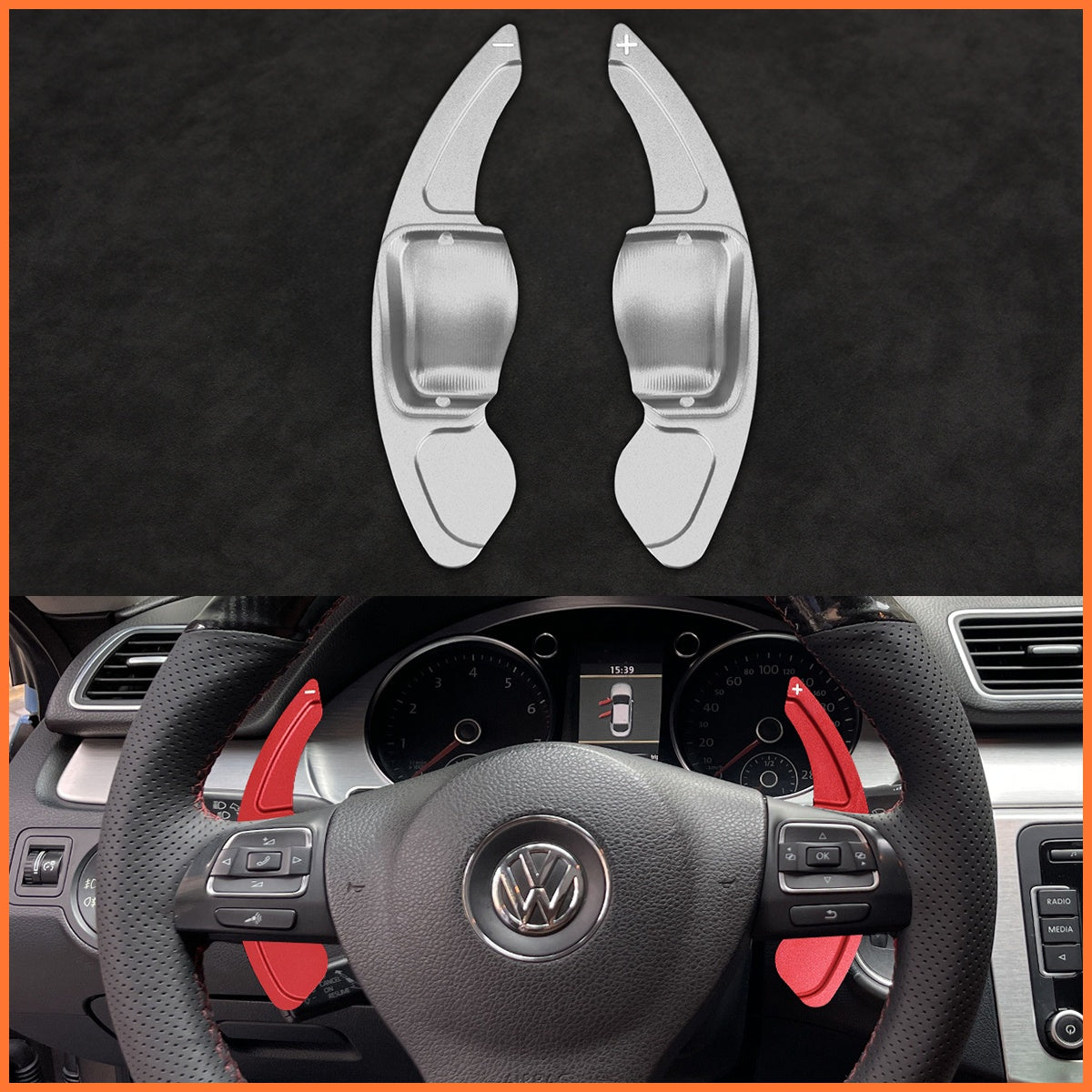 Paddle shifters for Skoda Citigo Fabia Karoq Rapid Roomster Octavia Superb Yeti Kodiaq Scala 2013-2019