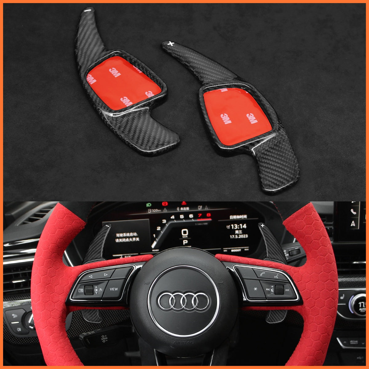 Paddle shifters for Audi A1 A3 A4 A5 S3 S4 S5 RS4 2015-2022