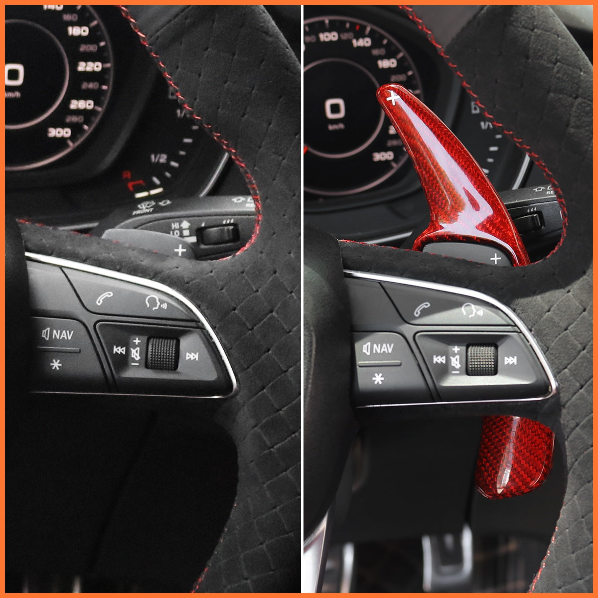Schaltwippen für Audi A3 A4 A5 RS S3 S4 S5 Q2 Q3 Q5 Q7 Q8 SQ2 SQ5 SQ7 SQ8 2015-2022