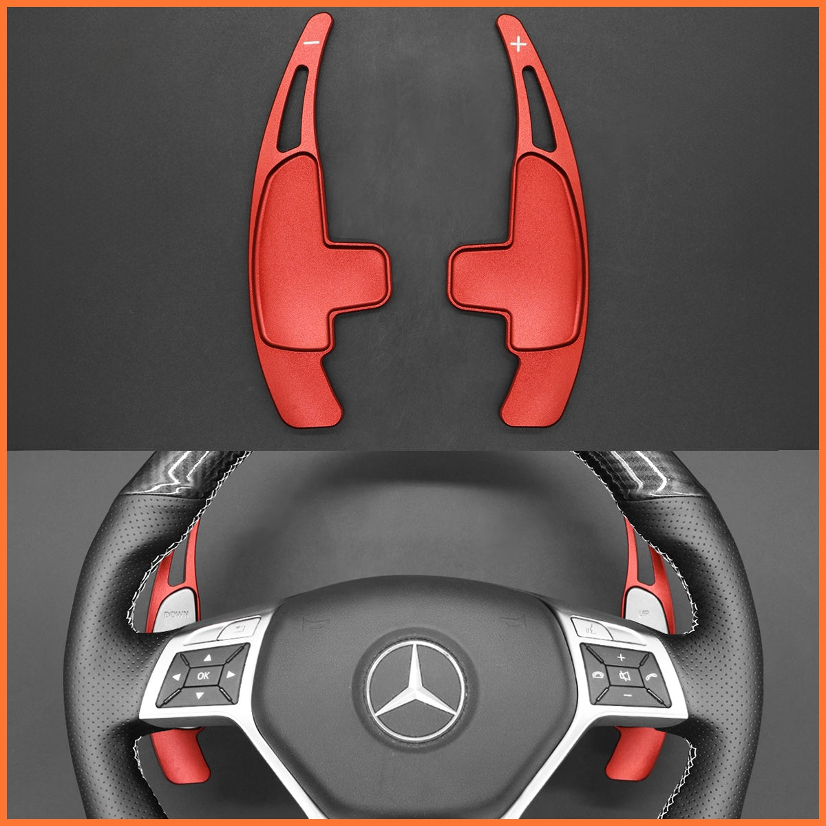 Schaltwippen für Mercedes Benz AMG C117 C218 W204 W212 R231 2012-2016