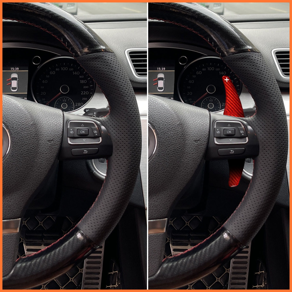 Paddle shifters for Skoda Citigo Fabia Karoq Rapid Roomster Octavia Superb Yeti Kodiaq Scala 2013-2019
