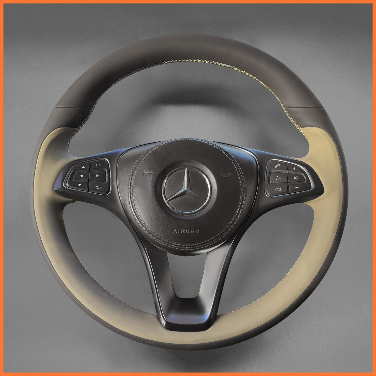 MEWANT Lenkradbezug für Benz W176 W213 W246 W205 C117 C218 EQV W447 W166 X156 X253 C253 W166 C292 W470 - Mewant.de