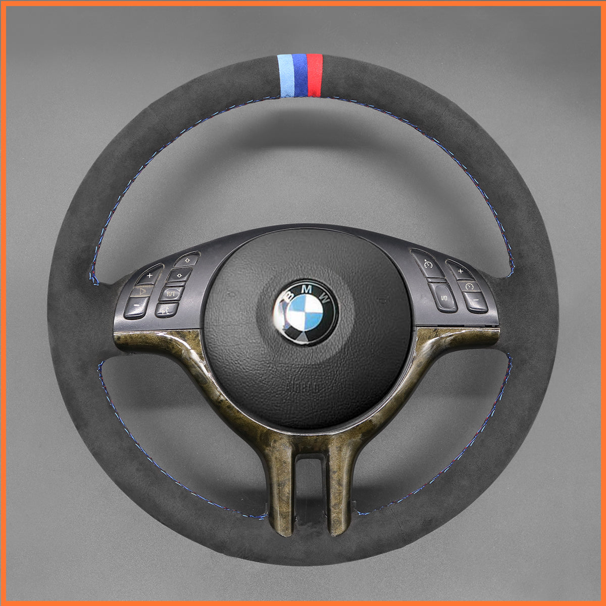 MEWANT steering wheel cover for BMW 3 Series E46 E39 X5 E53 Z3 E36