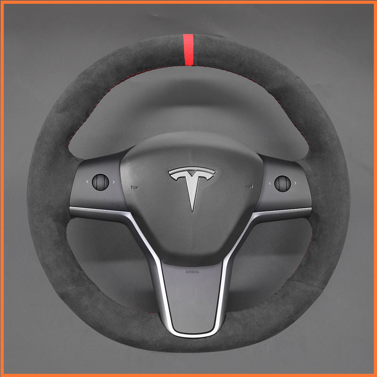 MEWANT Steering Wheel Cover for Tesla Model 3 2019-2023 / Model Y 2021-2023