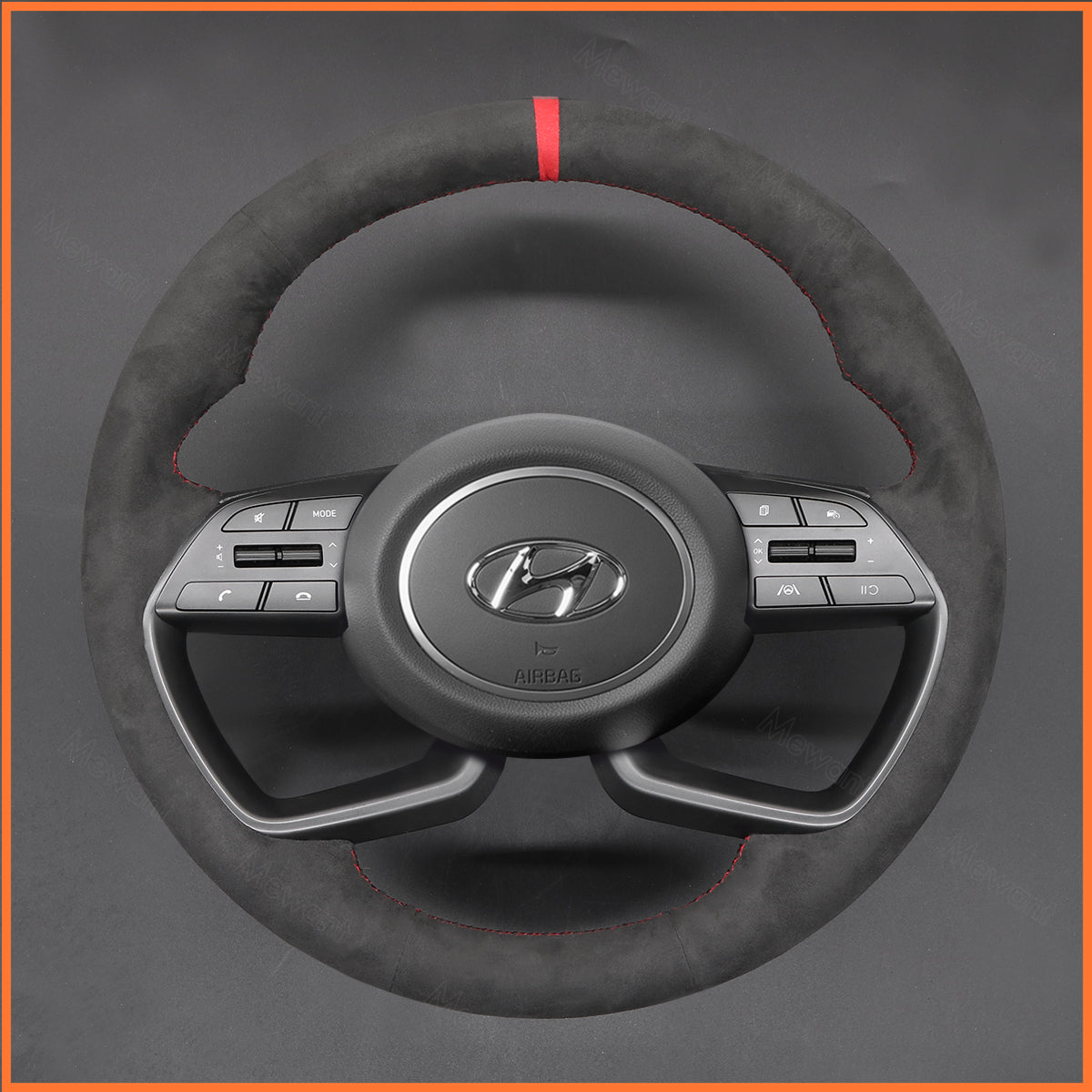 MEWANT steering wheel cover for Hyundai i20 III 2020-2023 / Bayon 2021-2024