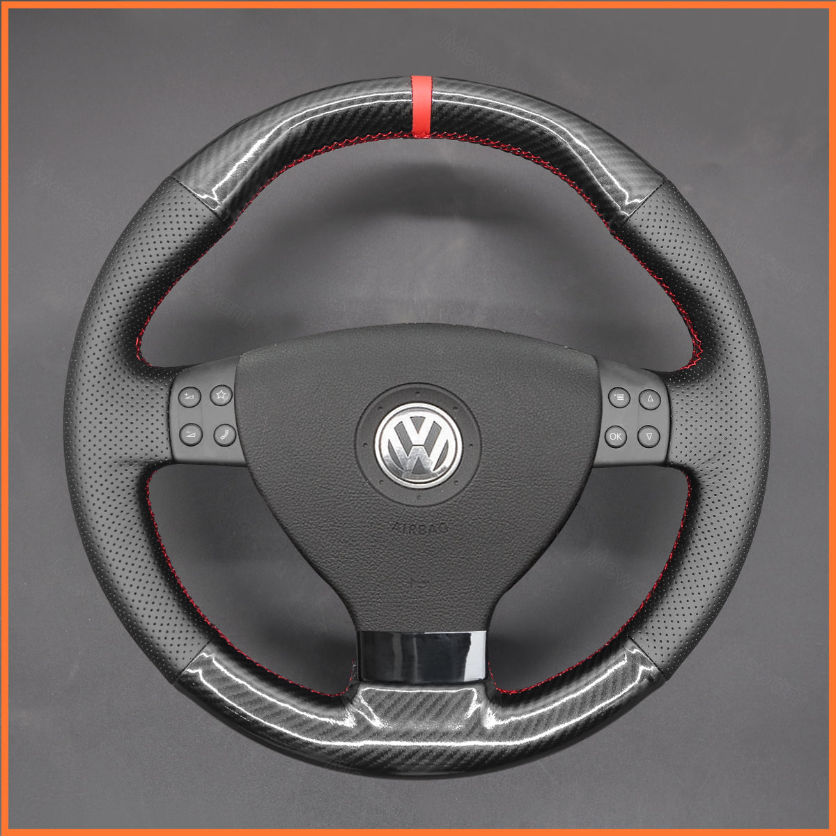 MEWANT Lenkradbezug für Volkswagen VW EOS MK5 2005-2008
