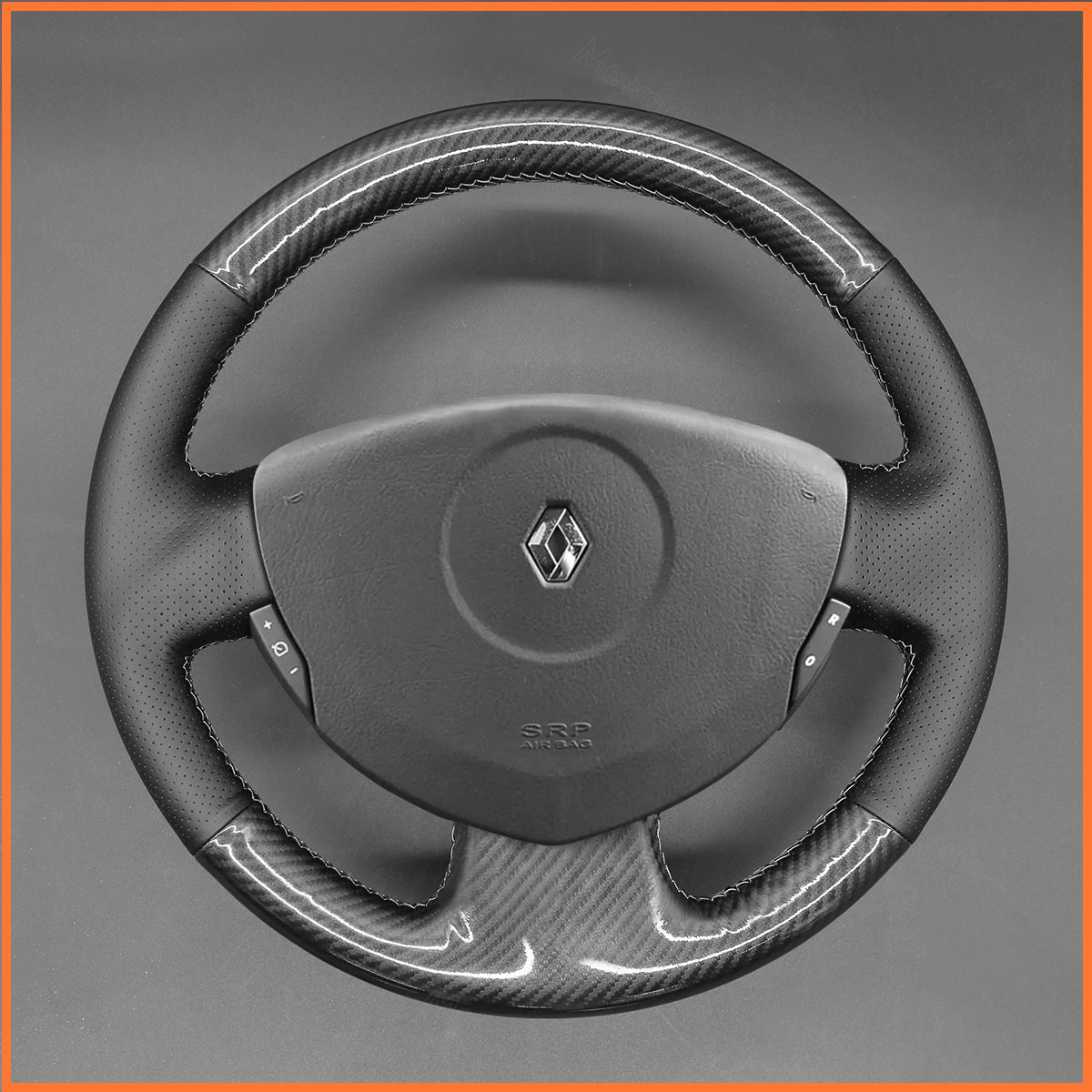 MEWANT steering wheel cover for Renault Clio 2 2001-2008 / Twingo 2 2007-2014