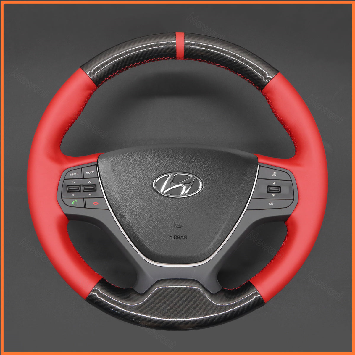 MEWANT steering wheel cover for Hyundai i10 2013-2020 / i20 2015-2020