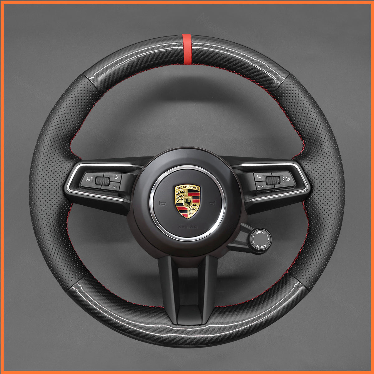 MEWANT Lenkradbezug für Macan 2021-2022 / Panamera 2020-2022 / Taycan 2020-2022