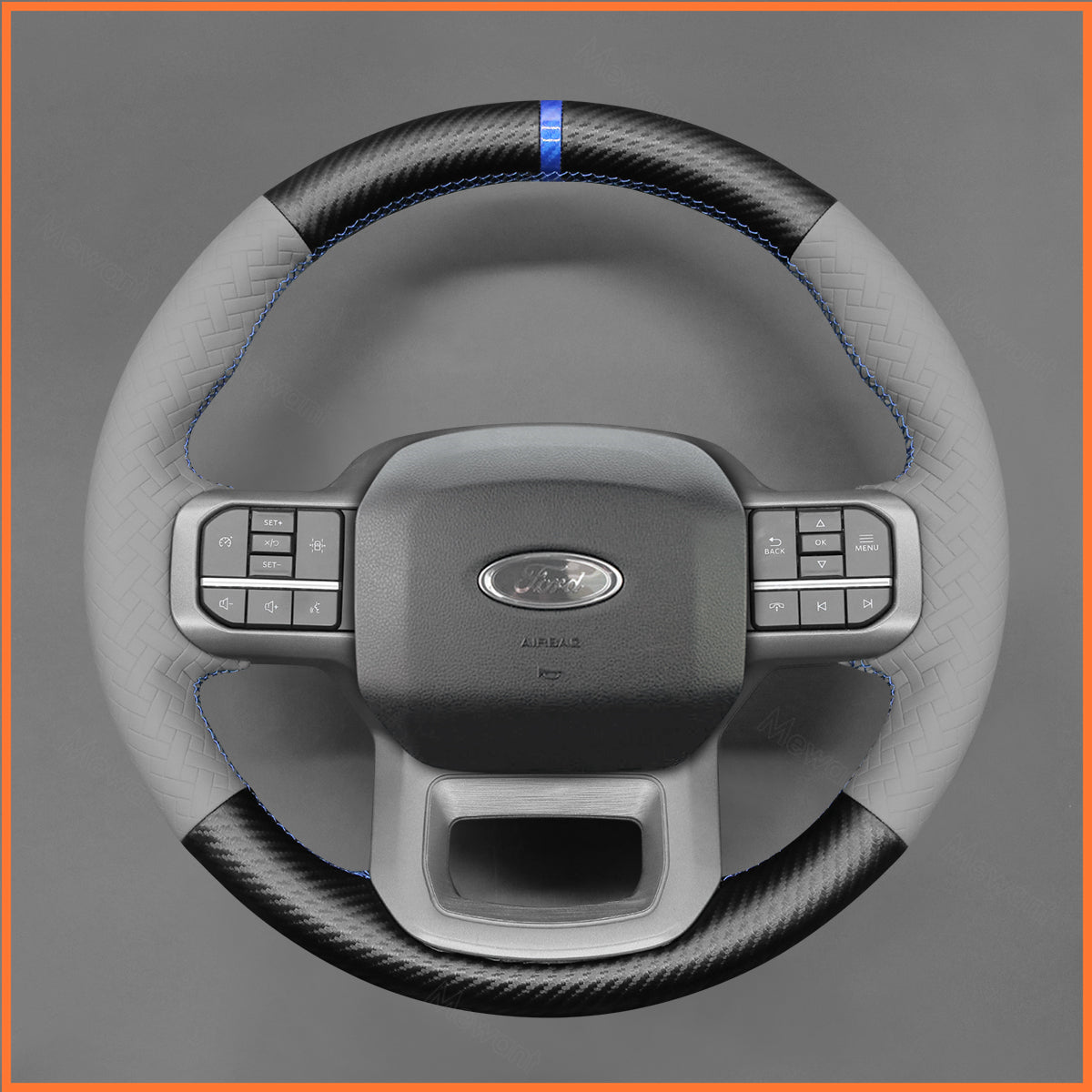 Lenkradbezug für Ford F-150 F150 2021-2024 / F-150 (Lightning) 2022-2024 / F-350 F350 2023-2024 / F-450 F450 2023-2024 / Expedition 2022-2024