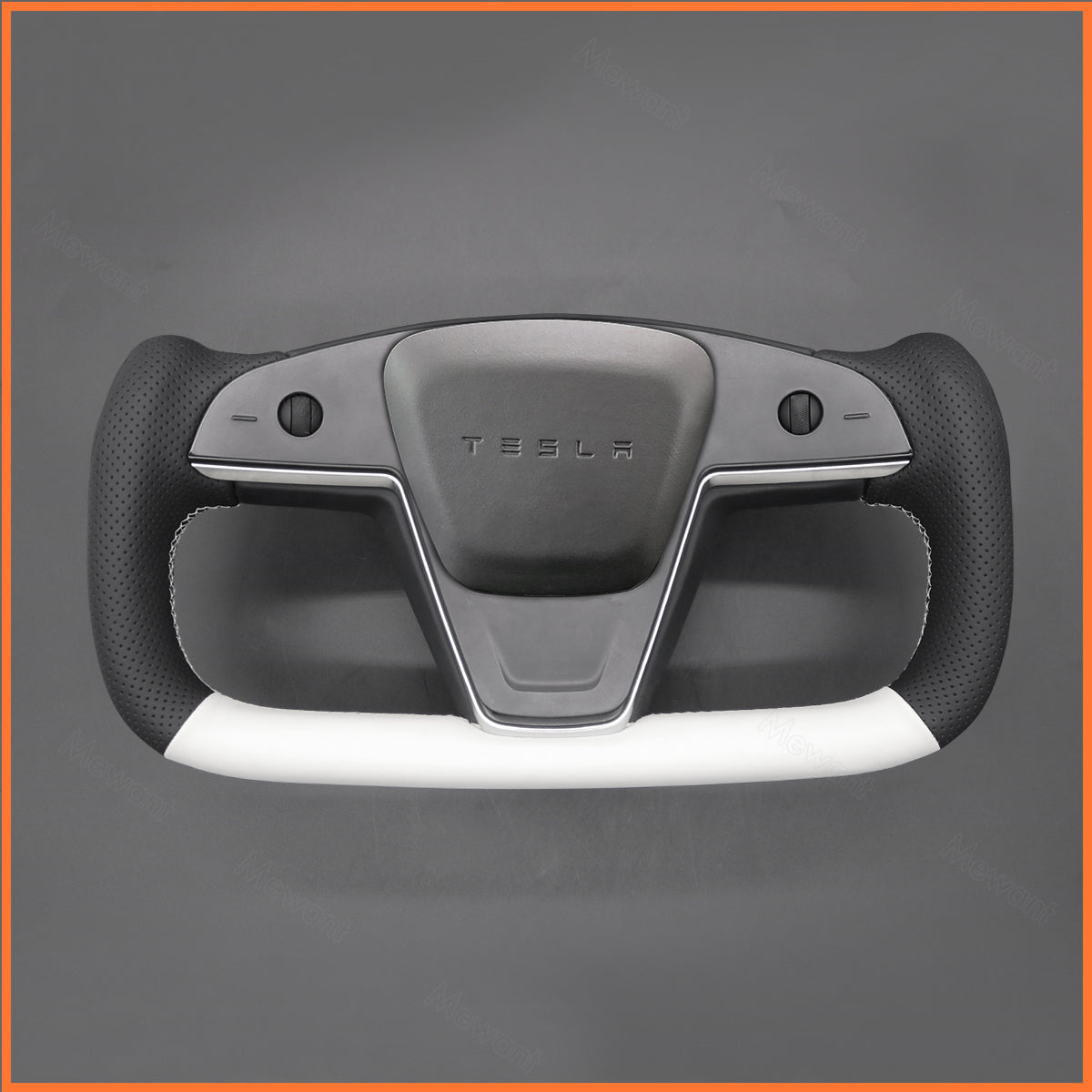MEWANT Steering Wheel Cover for Yoke Steering Wheel Tesla Model S 2022-2023 / Model X 2022-2023