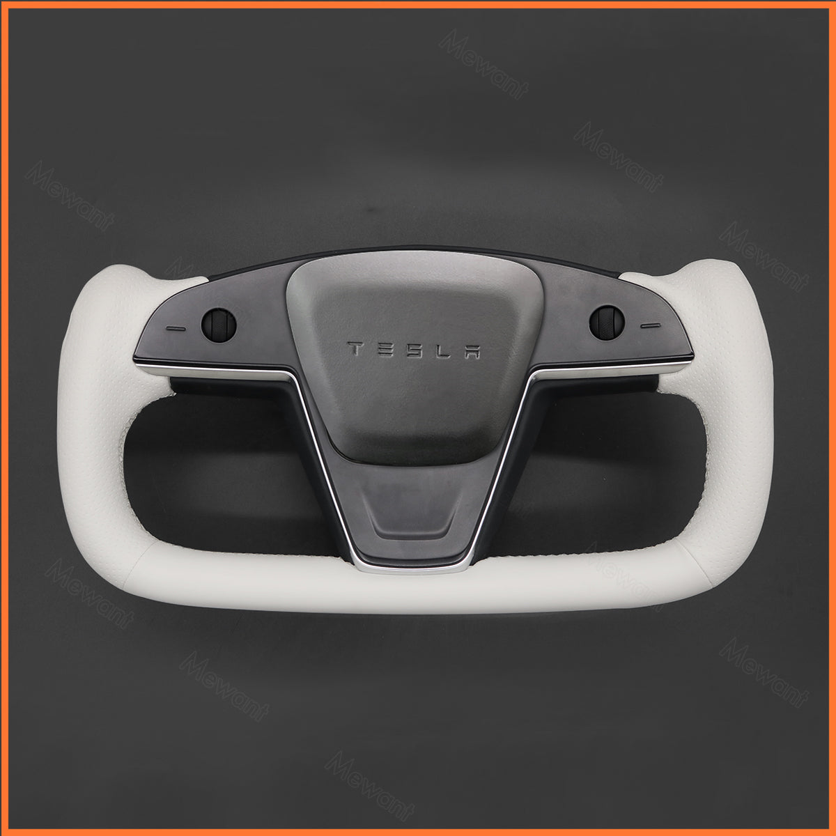 MEWANT Steering Wheel Cover for Yoke Steering Wheel Tesla Model S 2022-2023 / Model X 2022-2023