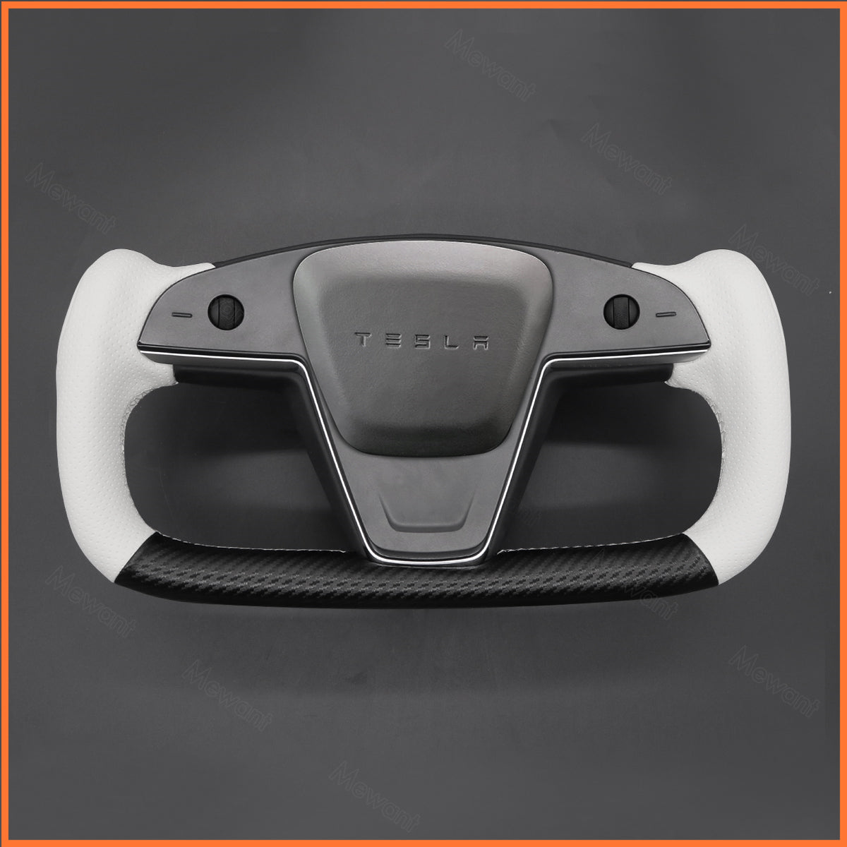 MEWANT Steering Wheel Cover for Yoke Steering Wheel Tesla Model S 2022-2023 / Model X 2022-2023