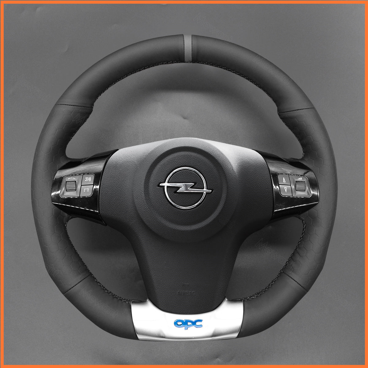 MEWANT steering wheel cover compatible with Opel Corsa D OPC 2007-2015