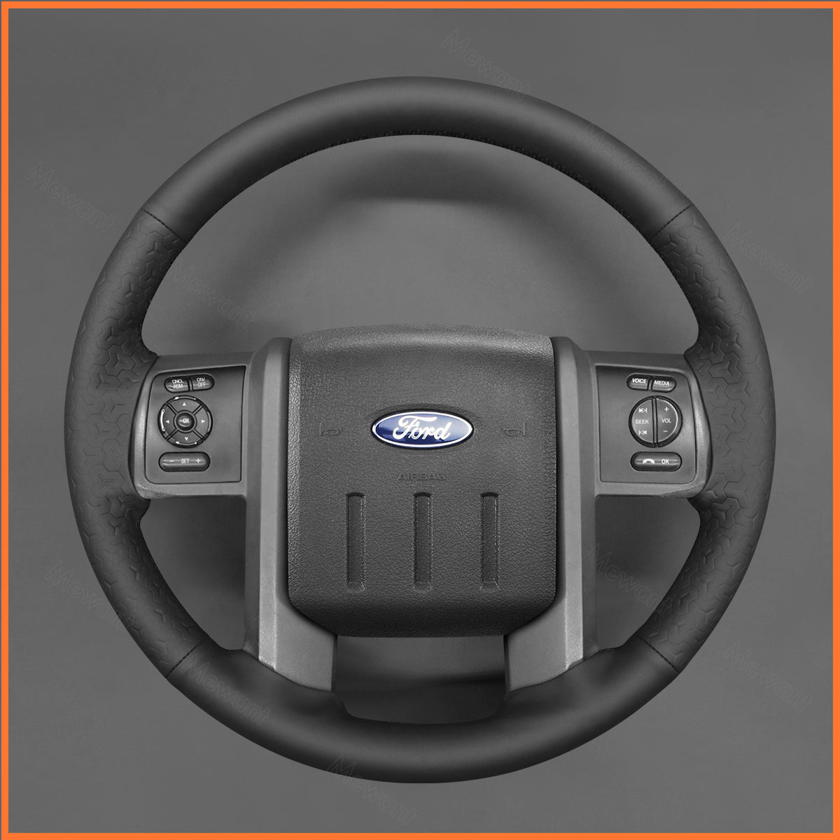 MEWANT Lenkradbezug für Ford F-250 F-350 F450 F550 XL 2008-2016 Expedition 2007-2014