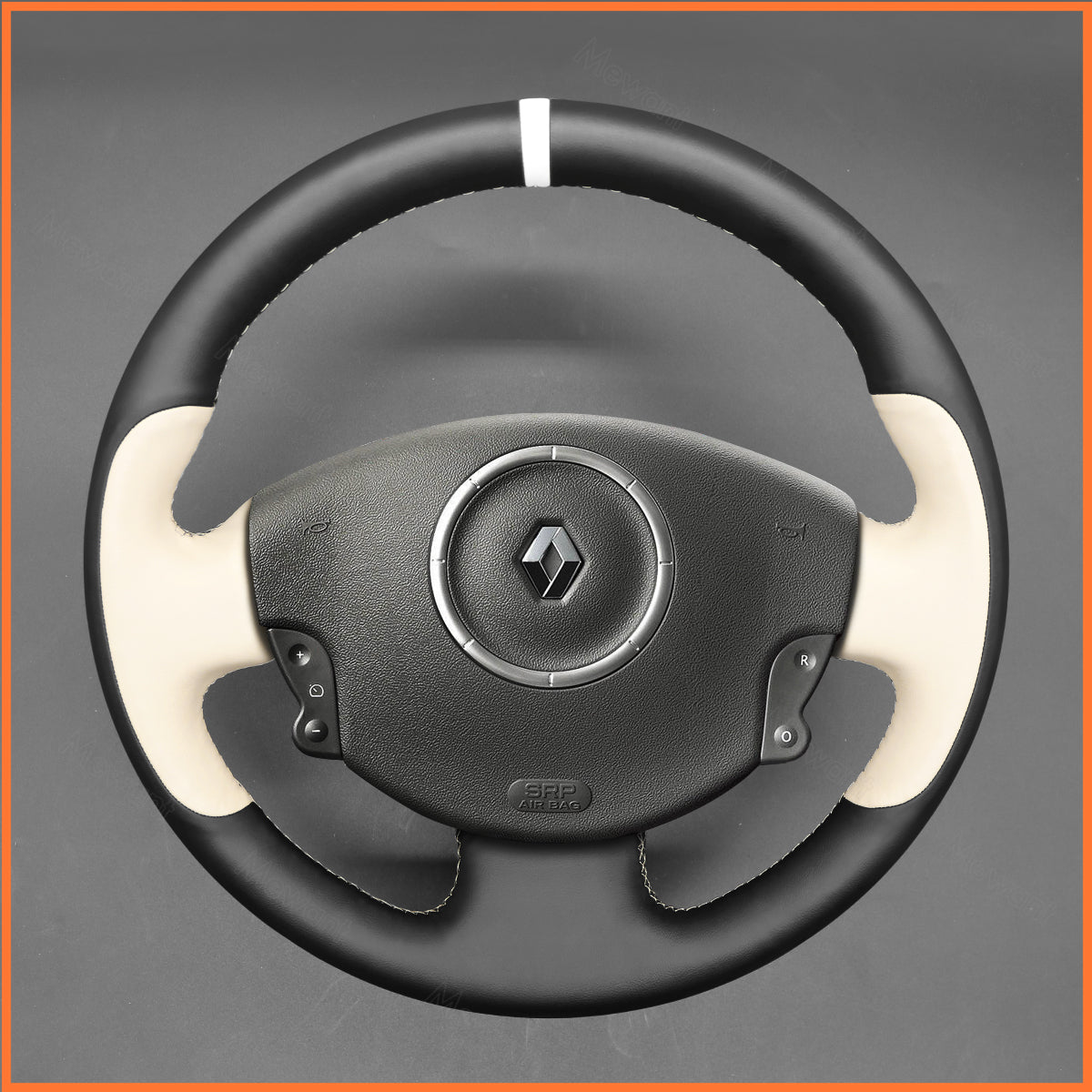 MEWANT Lenkradbezug für Renault Megane 2 2002-2009 / Scenic 2 (Grand Scenic) 2003-2009 / Kangoo 2 2008-2013