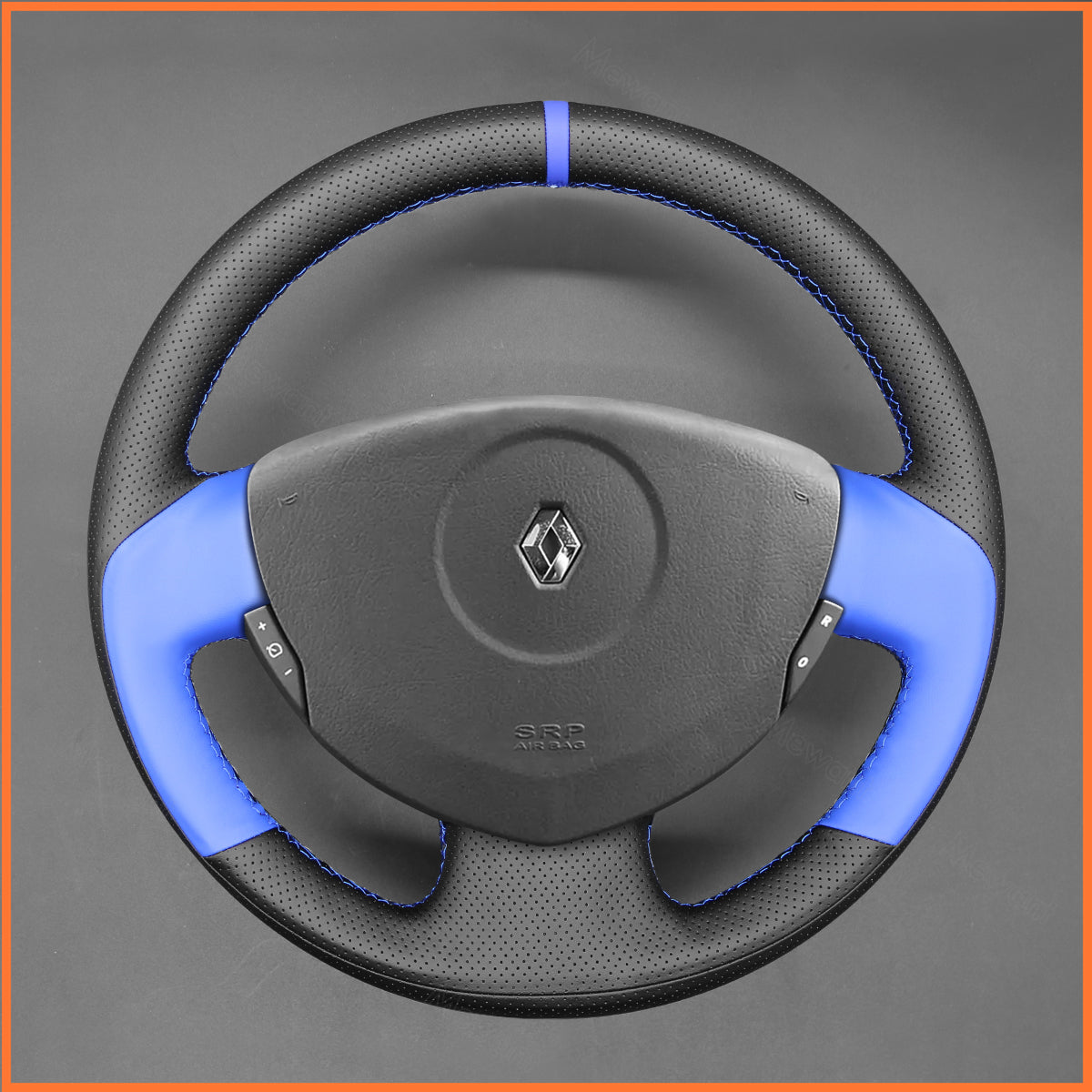 MEWANT steering wheel cover for Renault Clio 2 2001-2008 / Twingo 2 2007-2014