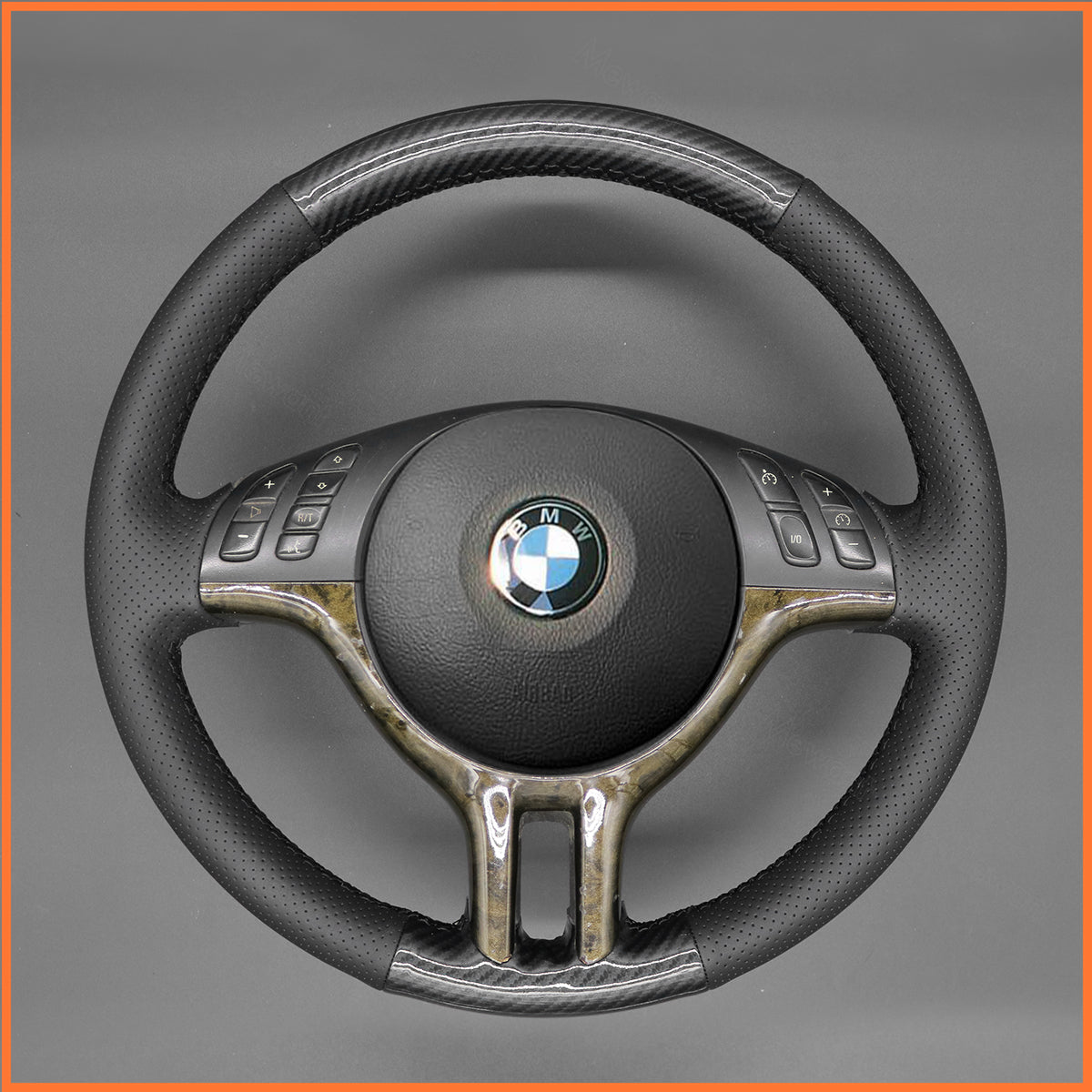MEWANT steering wheel cover for BMW 3 Series E46 E39 X5 E53 Z3 E36